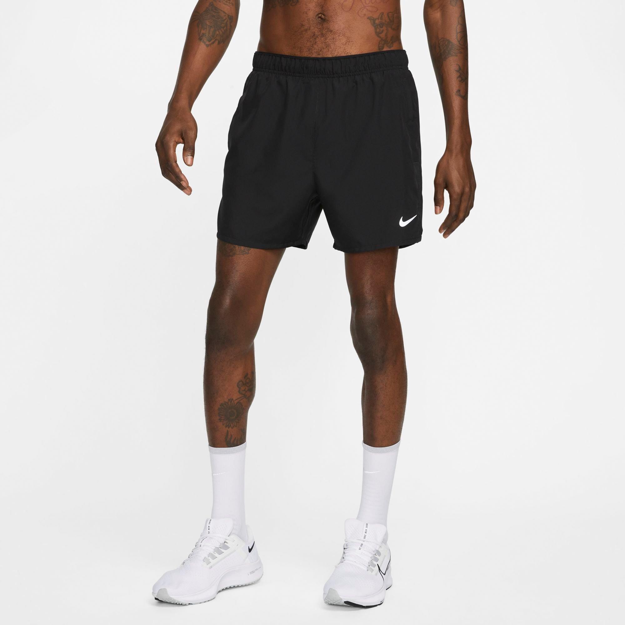 Nike Men's Dri-FIT Challenger 5" Brief-Lined Training Shorts in Black Size: Large