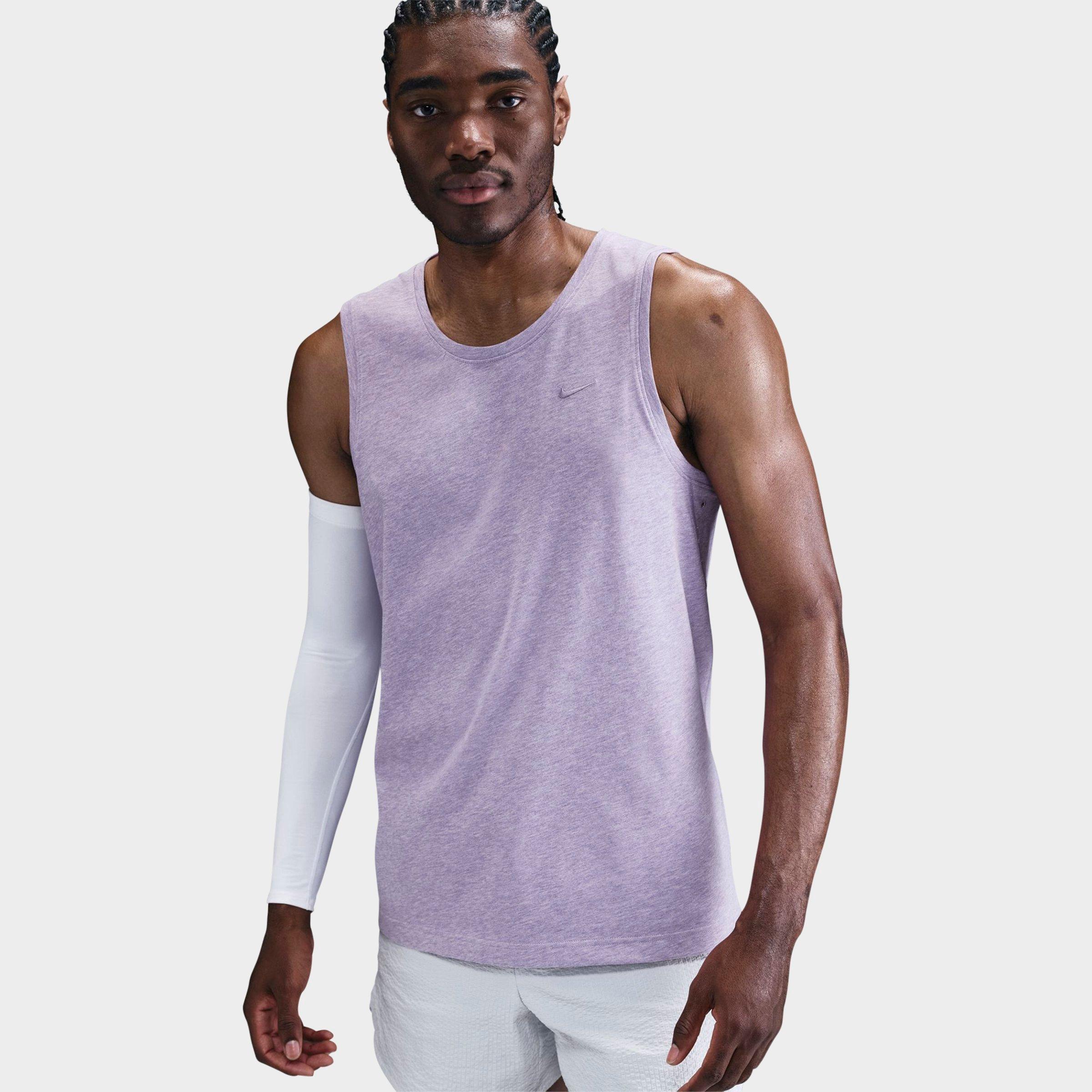 Nike Men's Dri-FIT Primary Versatile Tank Top in HYDRANGEAS/HTR/HYDRA Size: Small