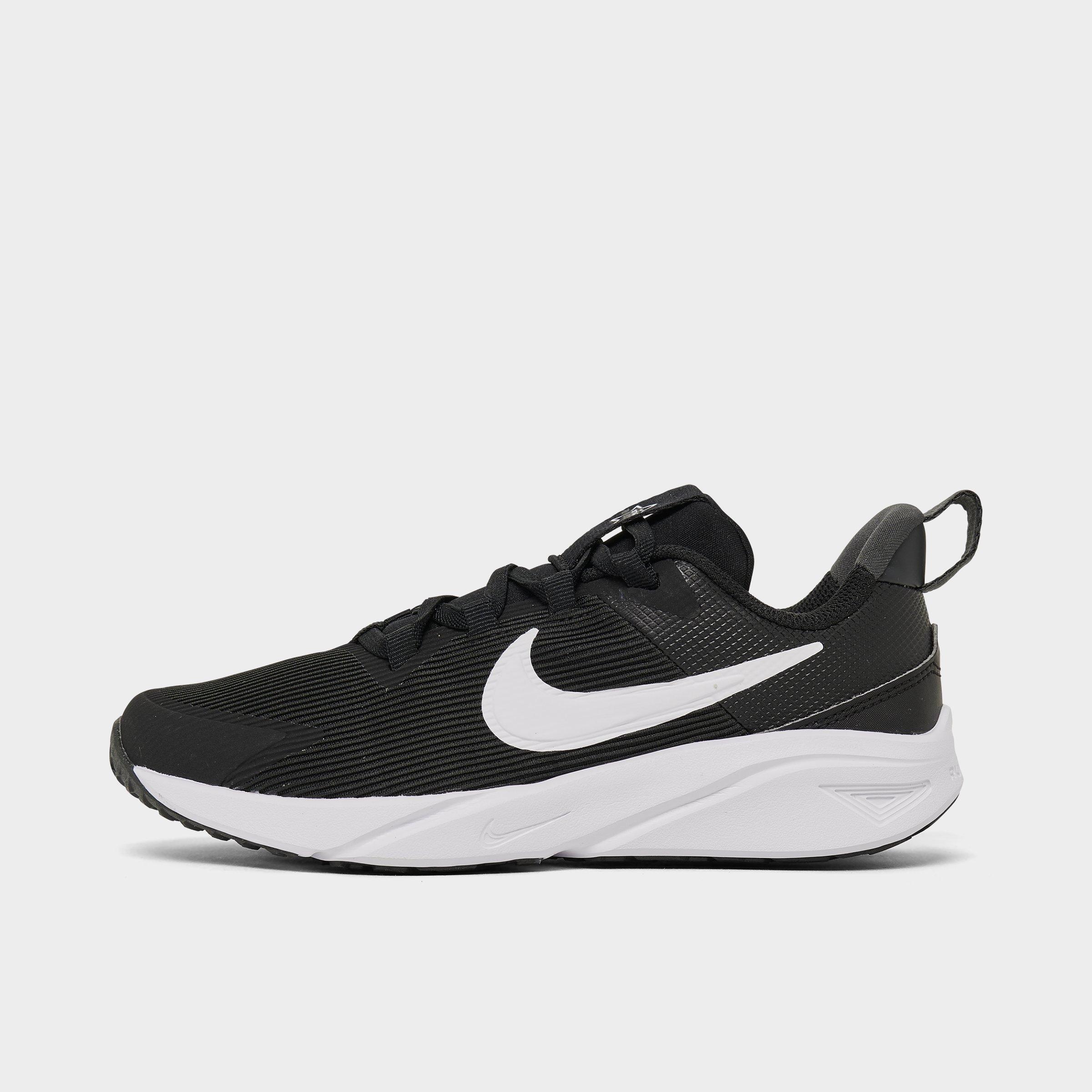 Nike Little Kids Star Runner 4 Running Shoes in Black/Anthracite/White Size: 1