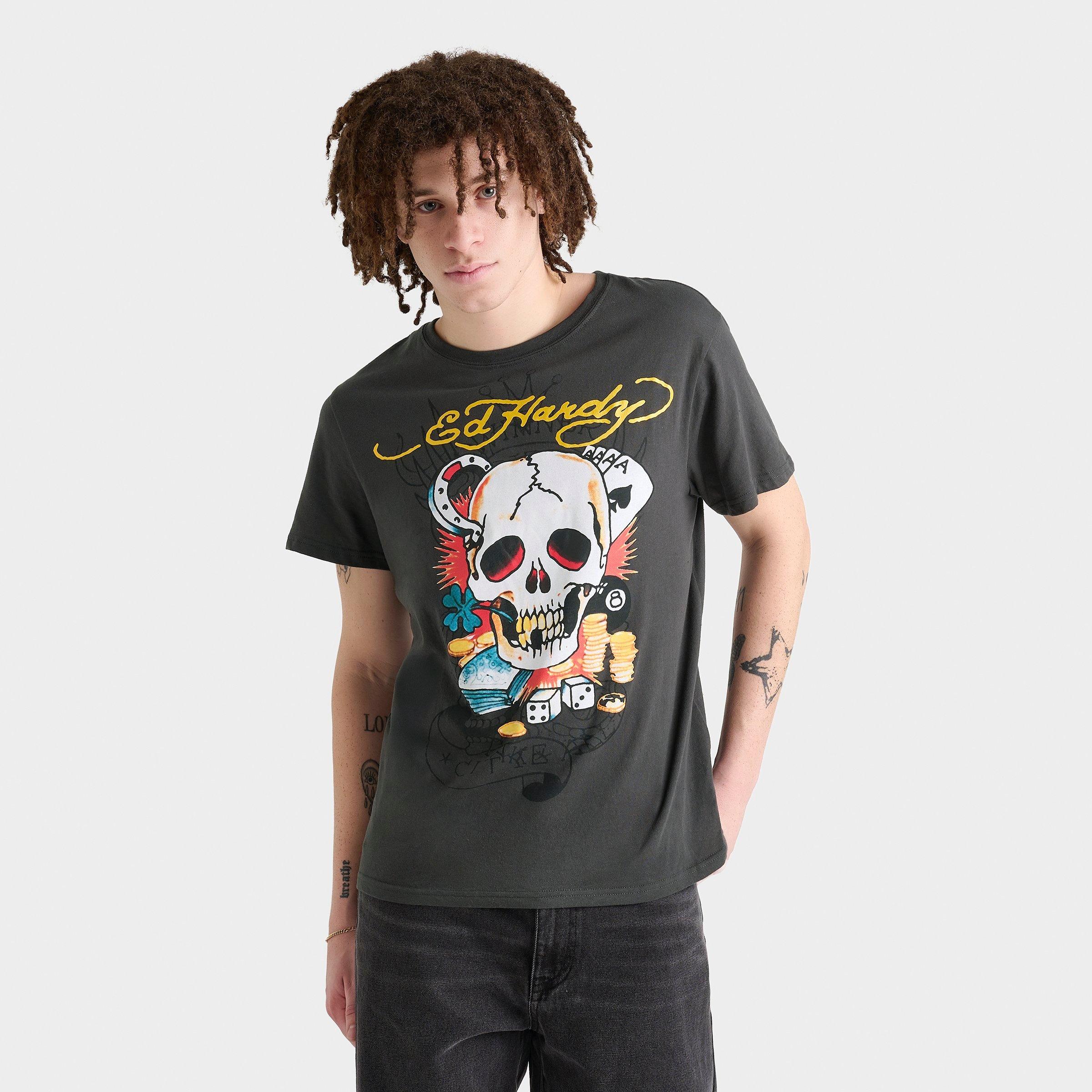 Men's Ed Hardy Ace Skull T-Shirt