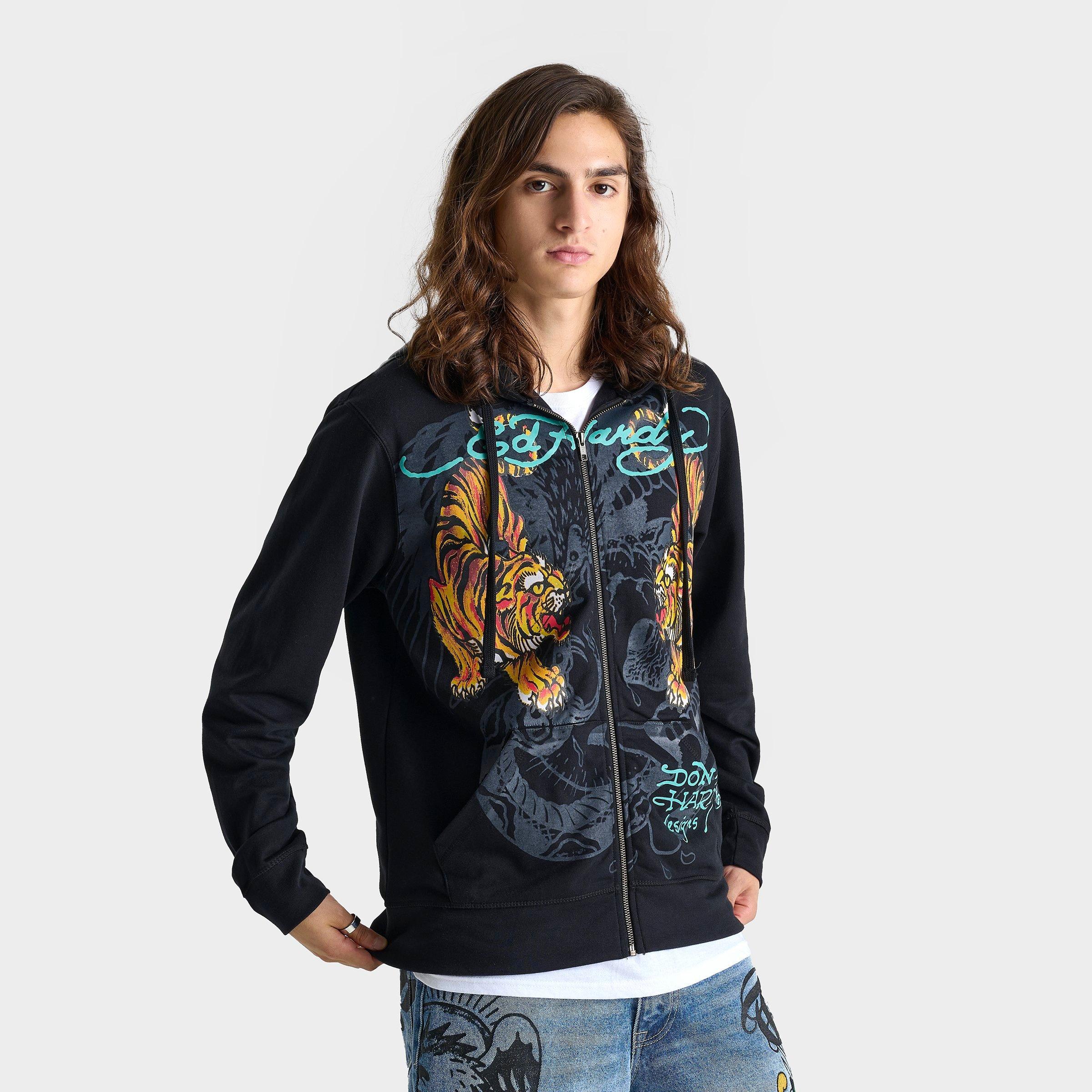 Men's Ed Hardy Crawling Tigers Full-Zip Hoodie