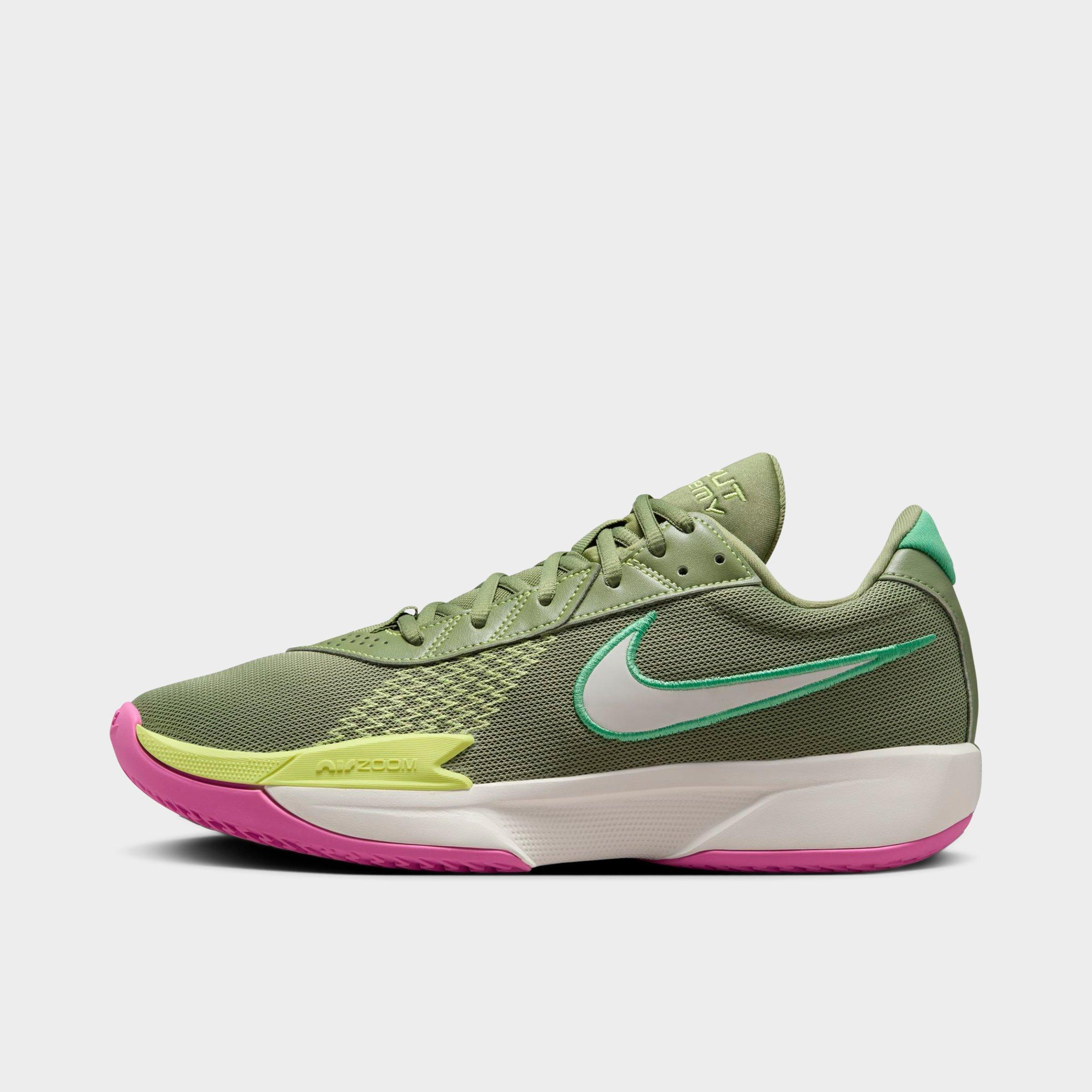 Nike Men's G. T. Cut Academy Basketball Shoes in Oil Green/Spring Green/Light Lemon Twist Size: 10.0
