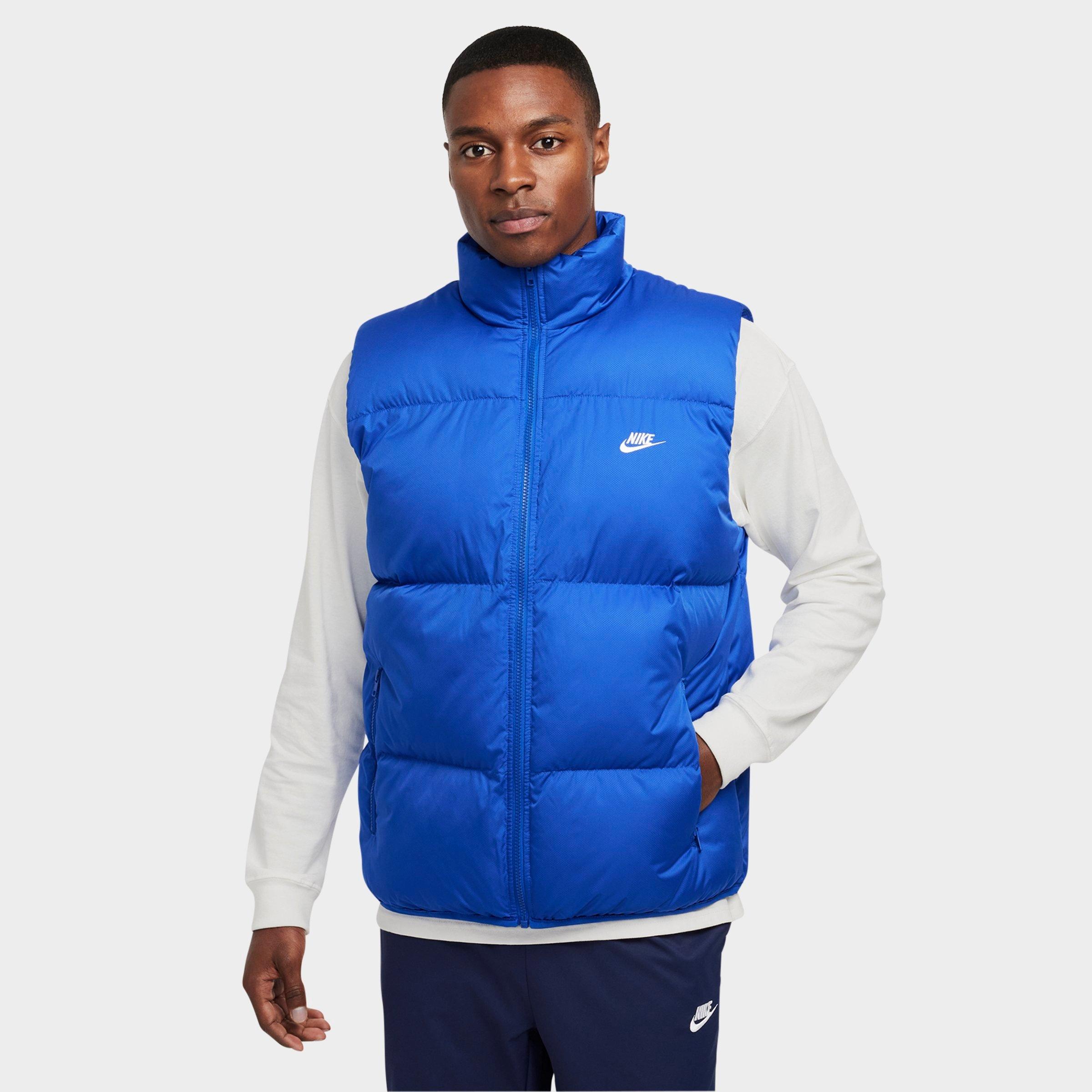 Nike Men's Sportswear Club PrimaLoft Water-Repellent Puffer Vest in Game Royal/White Size: Medium
