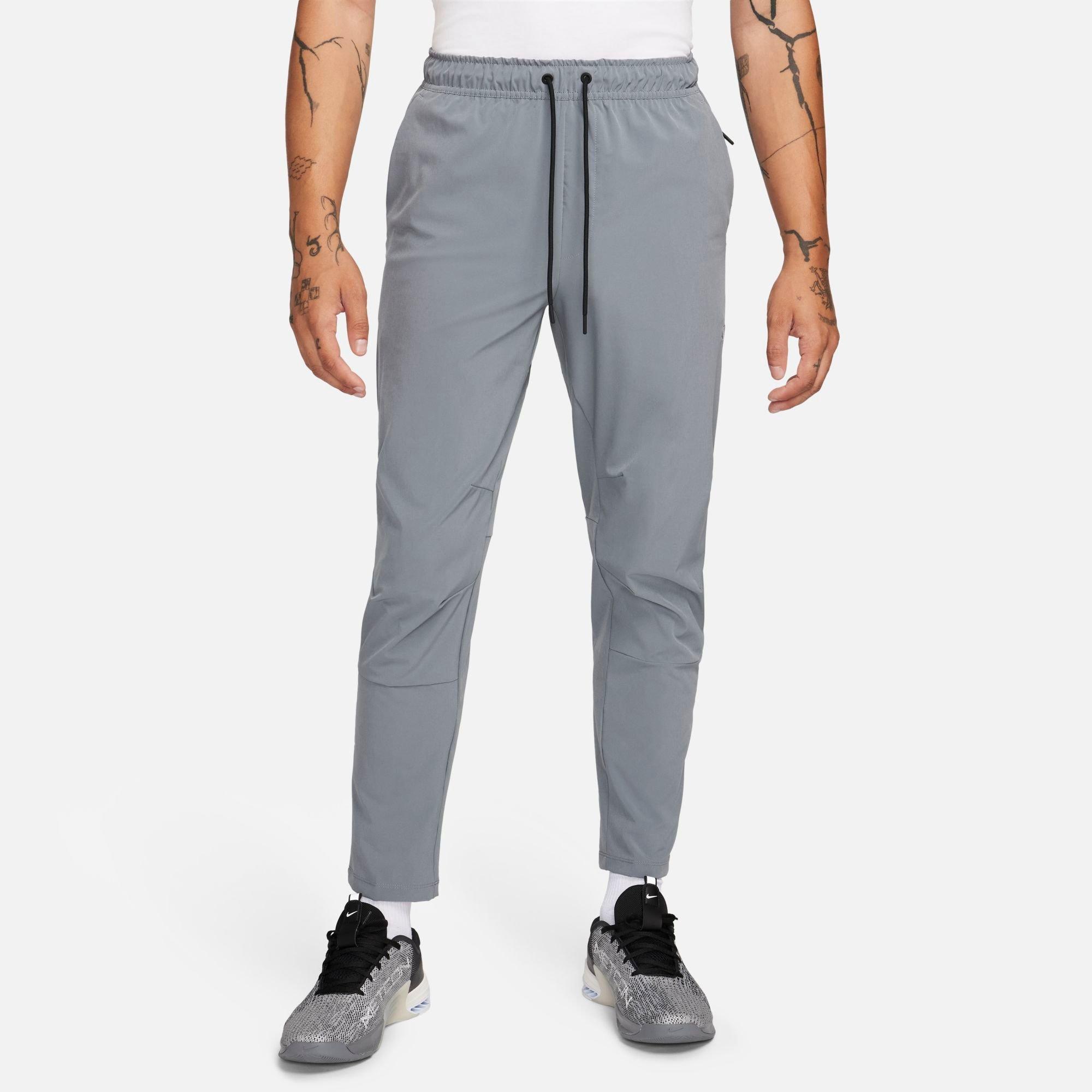 Nike Men's Unlimited Dri-FIT Straight Leg Versatile Pants in Smoke Grey/Black/Smoke Grey Size: Small