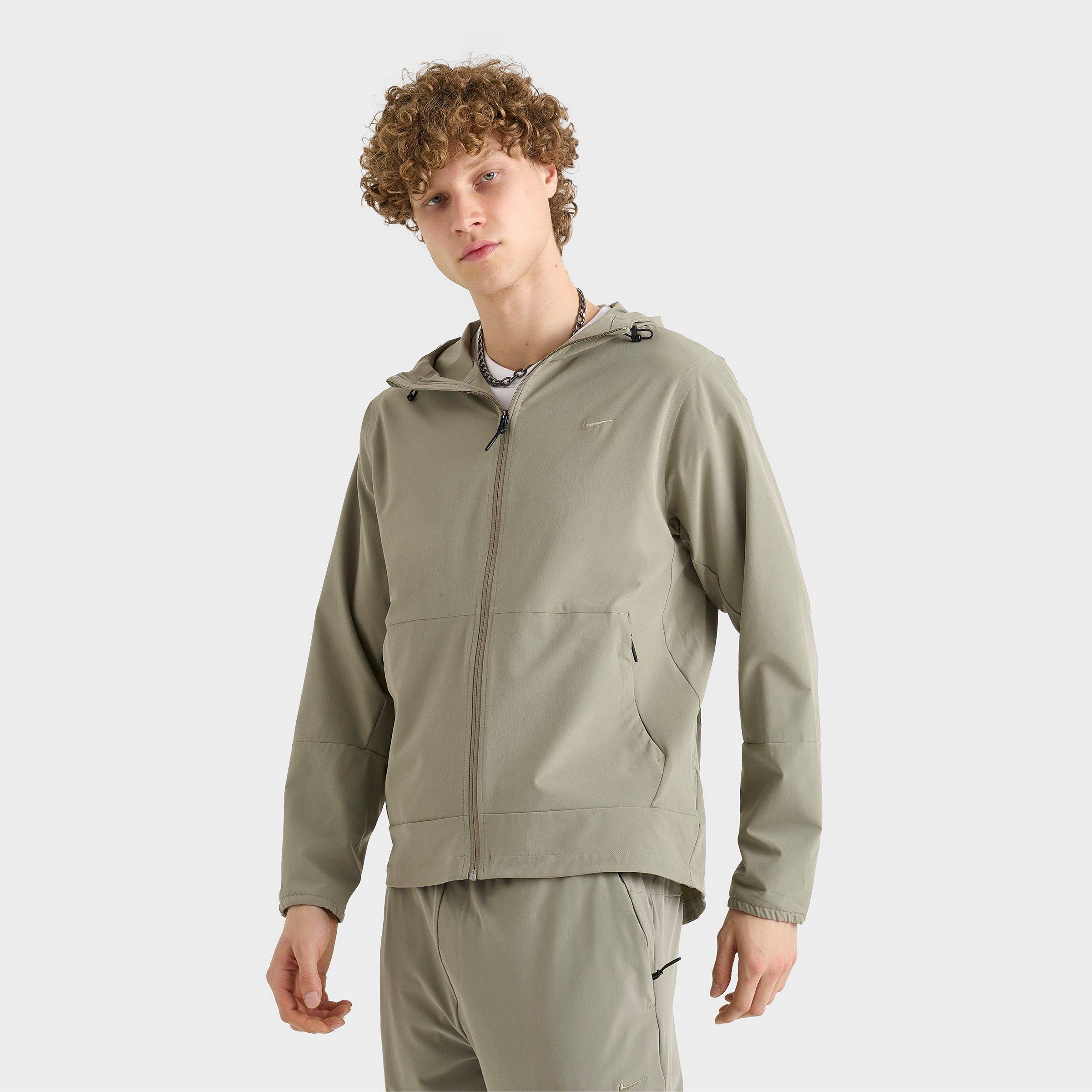 Nike Men's Repel Unlimited Water-Repellent Hooded Versatile Jacket in Light Army/Black/Light Army Size: Medium