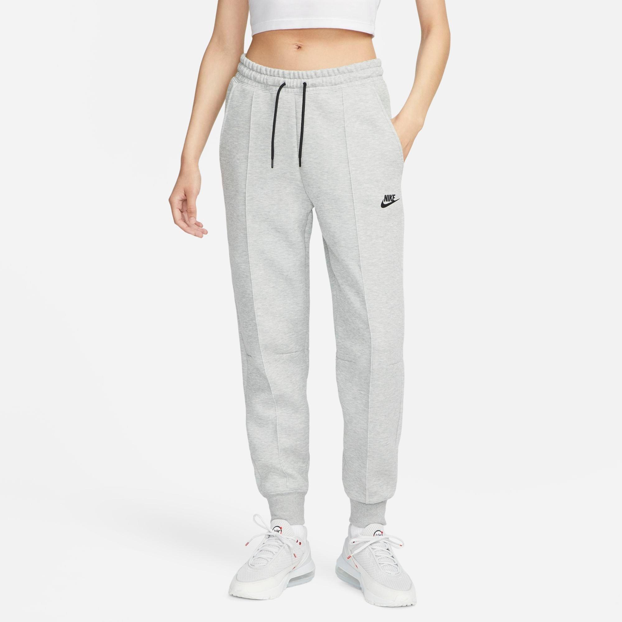 Nike Women's Sportswear Tech Fleece Jogger Pants in Dark Grey Heather/Black Size: XS