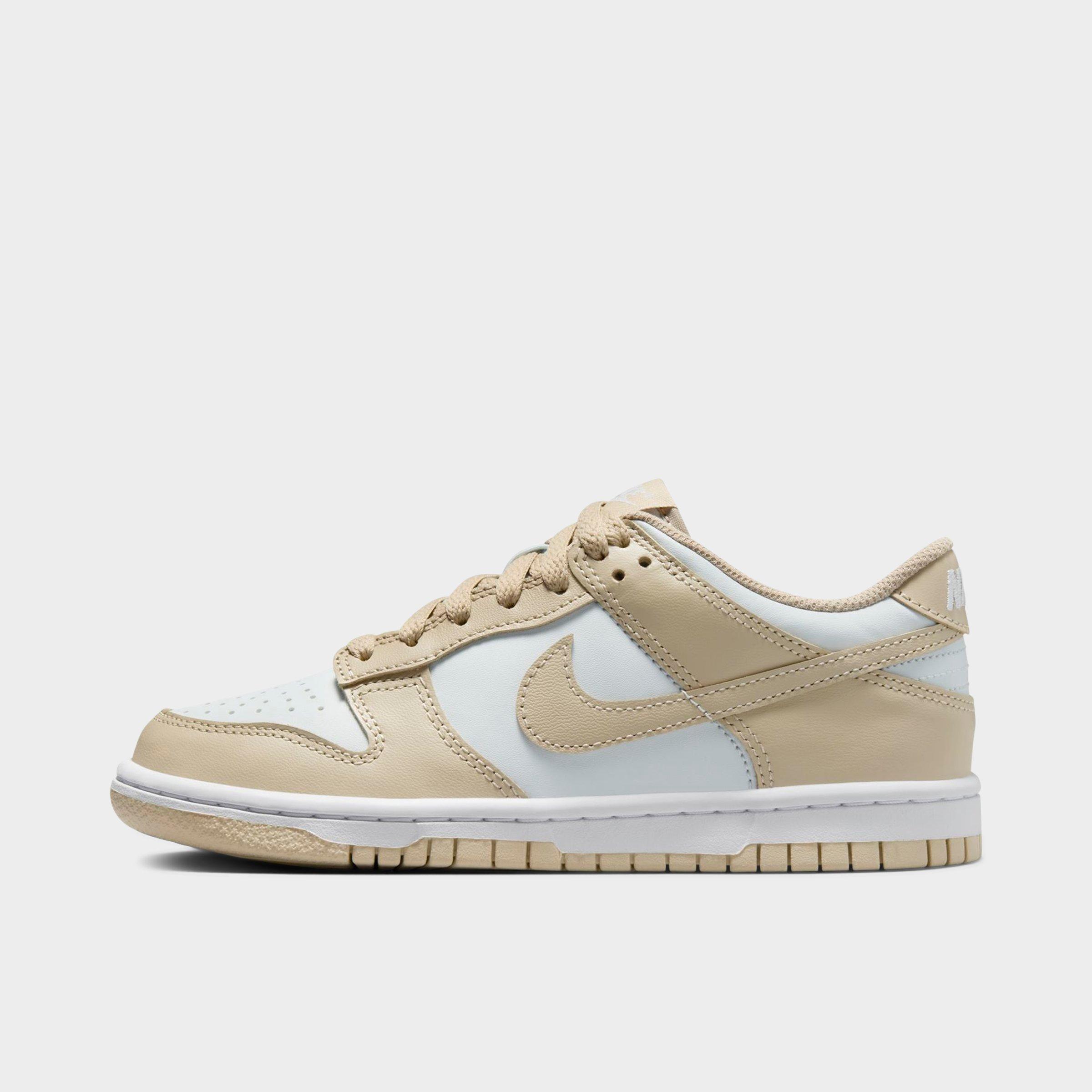 Nike Big Kids Dunk Low Casual Shoes in DESERT KHAKI/DSRT KH Size: 4.0