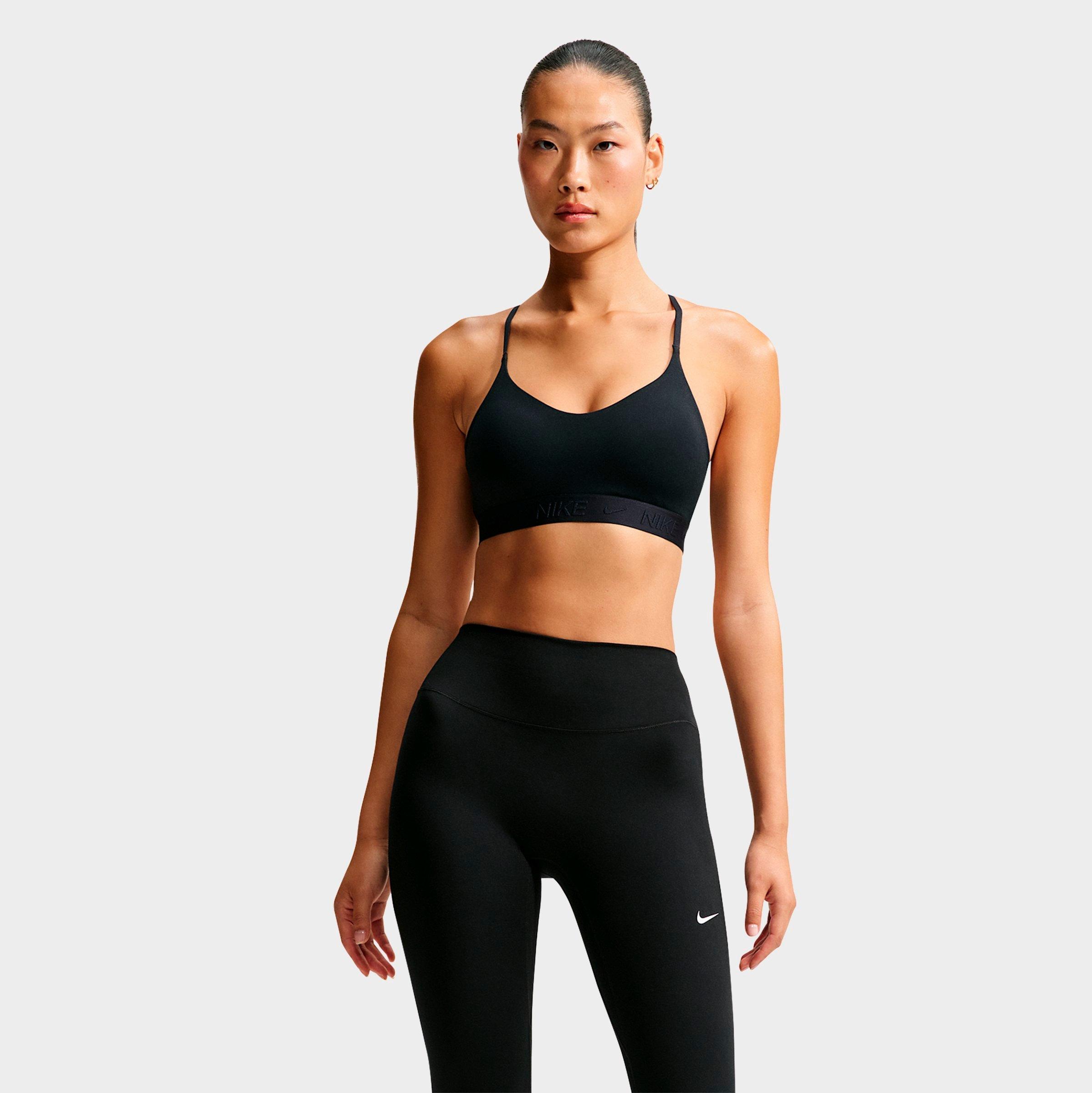 Nike Women's Dri-FIT Indy Light Support Padded Adjustable Sports Bra in Black Size: XL