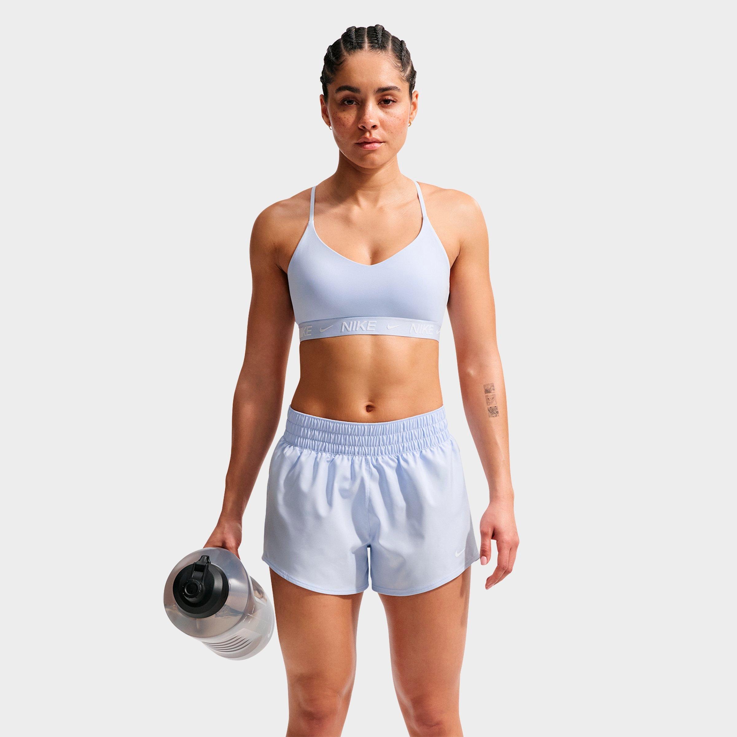 Nike Women's Dri-FIT Indy Light Support Padded Adjustable Sports Bra in Hydrogen Blue Size: XL