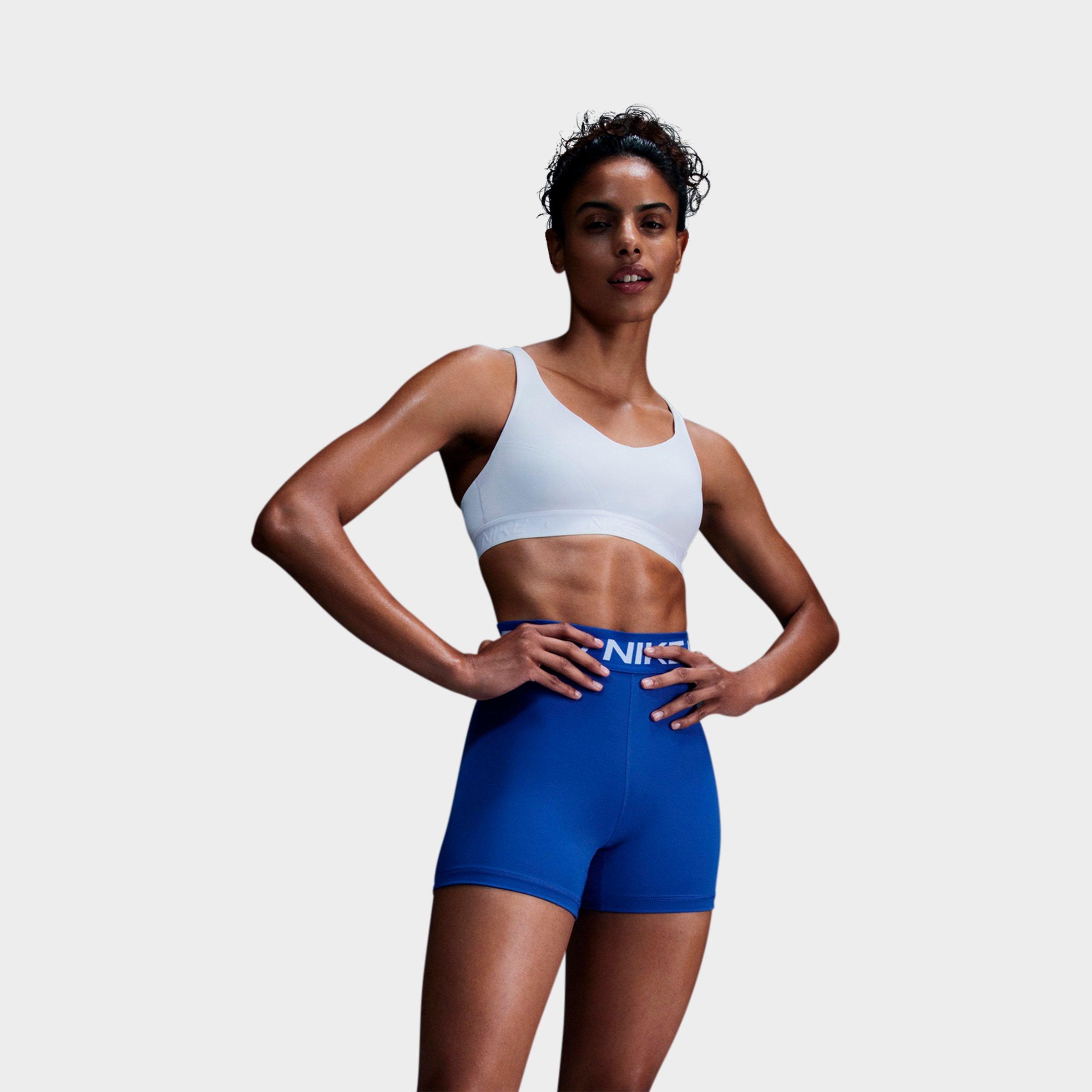 Nike Women's Dri-FIT Indy High Support Sports Bra in White/Stone Mauve/White Size: XL