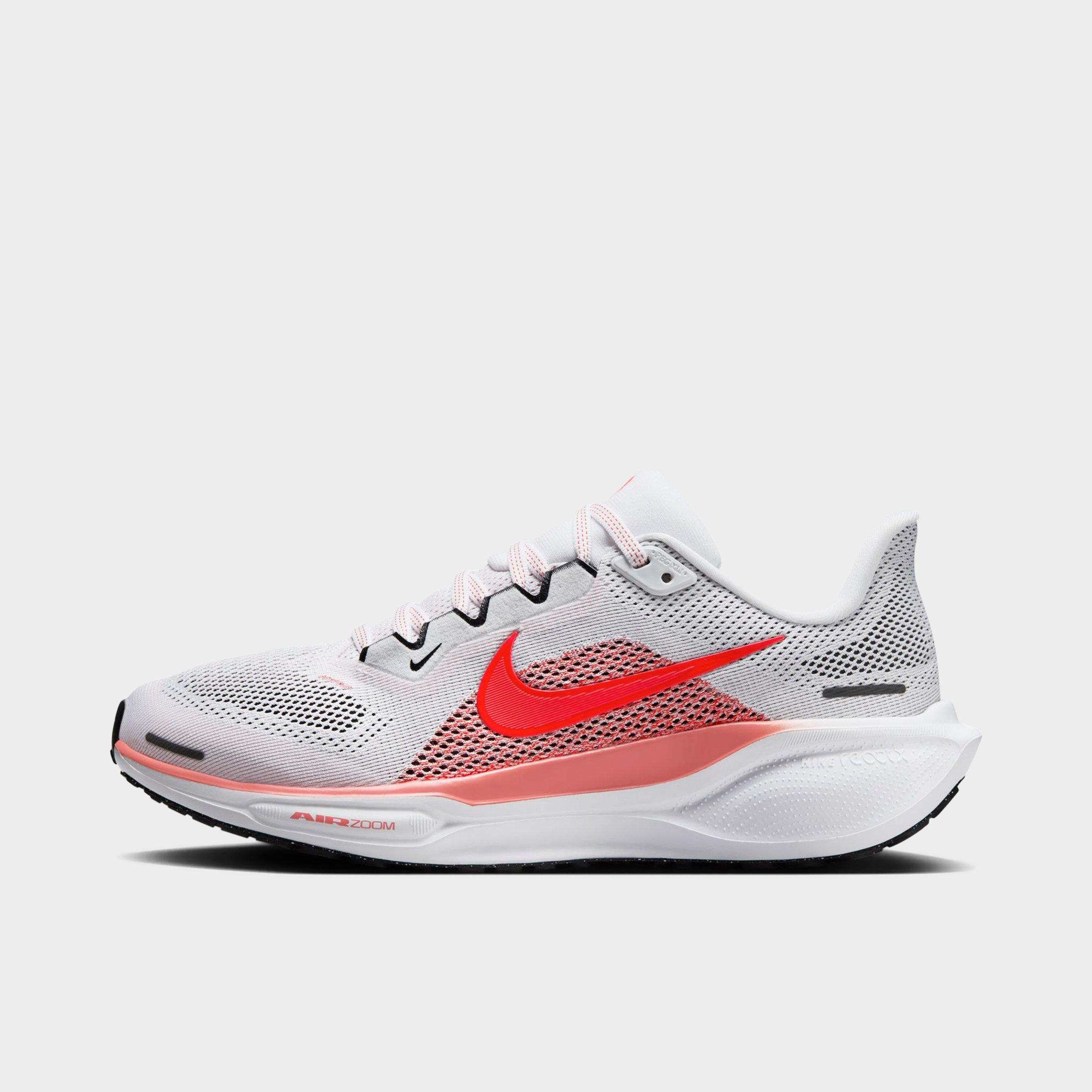 Nike Women's Pegasus 41 Running Shoes in White/Bright Crimson/Magic Ember Size: 5.0