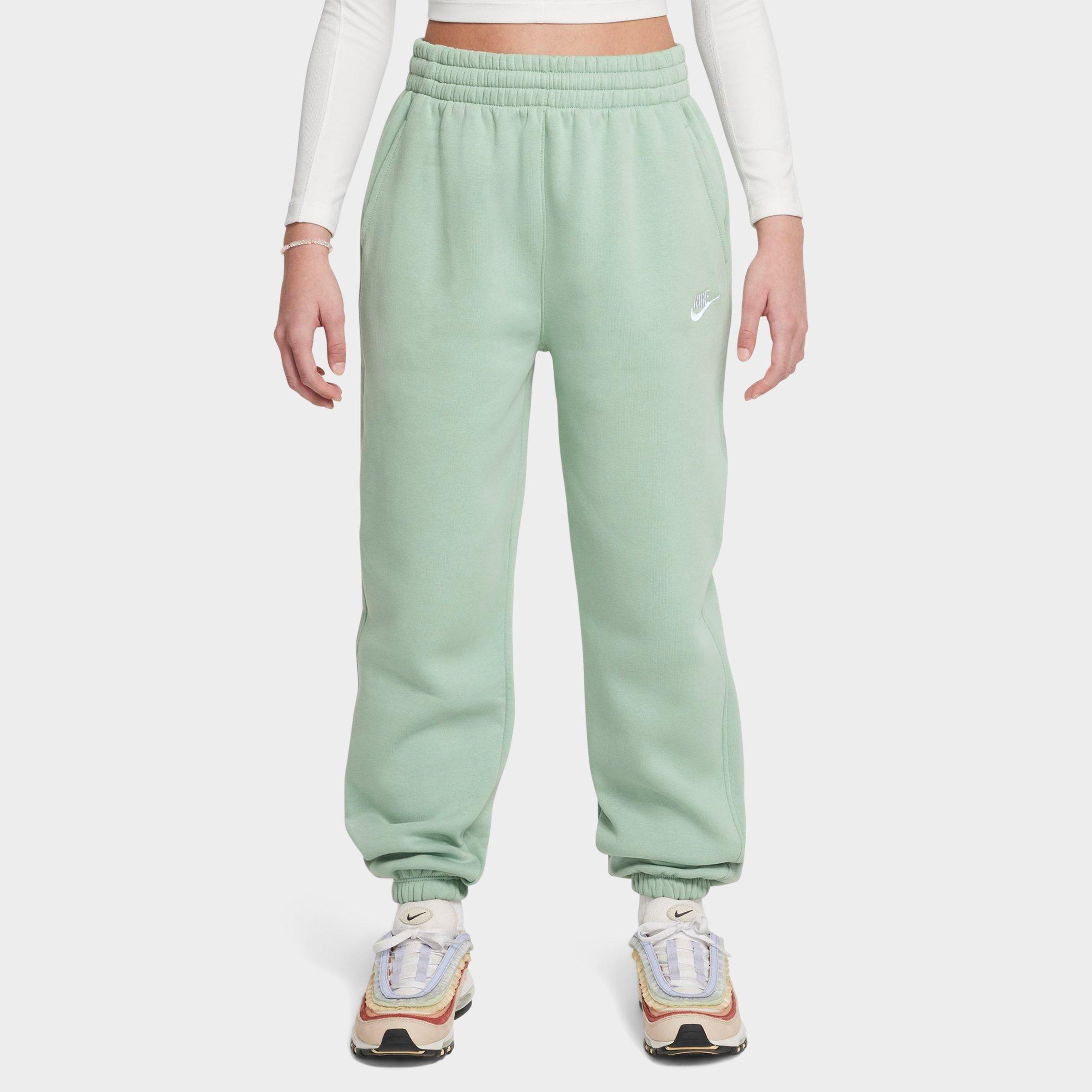Nike Kids Sportswear Club Fleece Loose Jogger Pants in Steam/Steam/White Size: Small