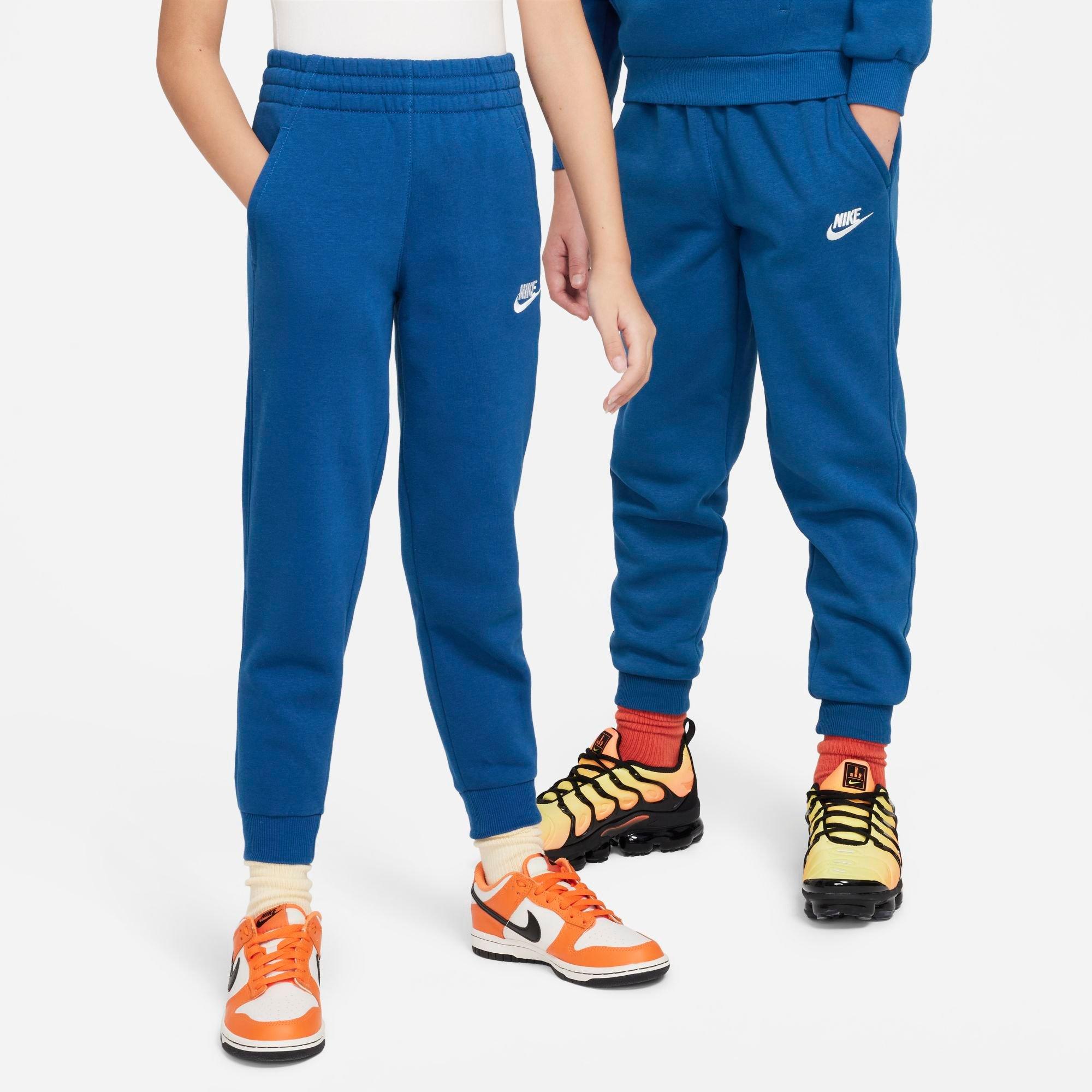 Nike Kids Sportswear Club Fleece Jogger Pants in Court Blue/White Size: Medium
