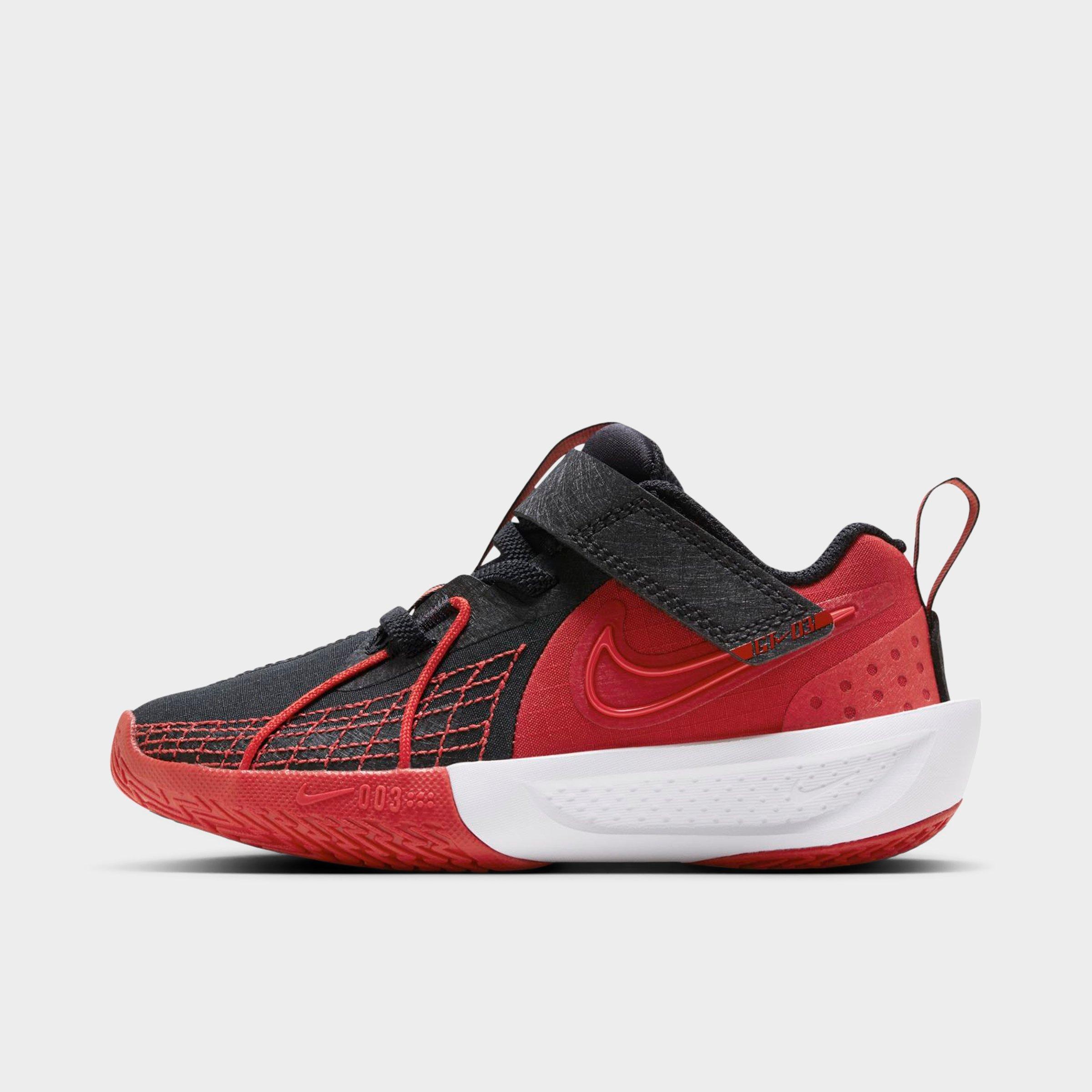 Nike Little Kids G. T. Cut 3 Basketball Shoes in Black/White/University Red Size: 8.0