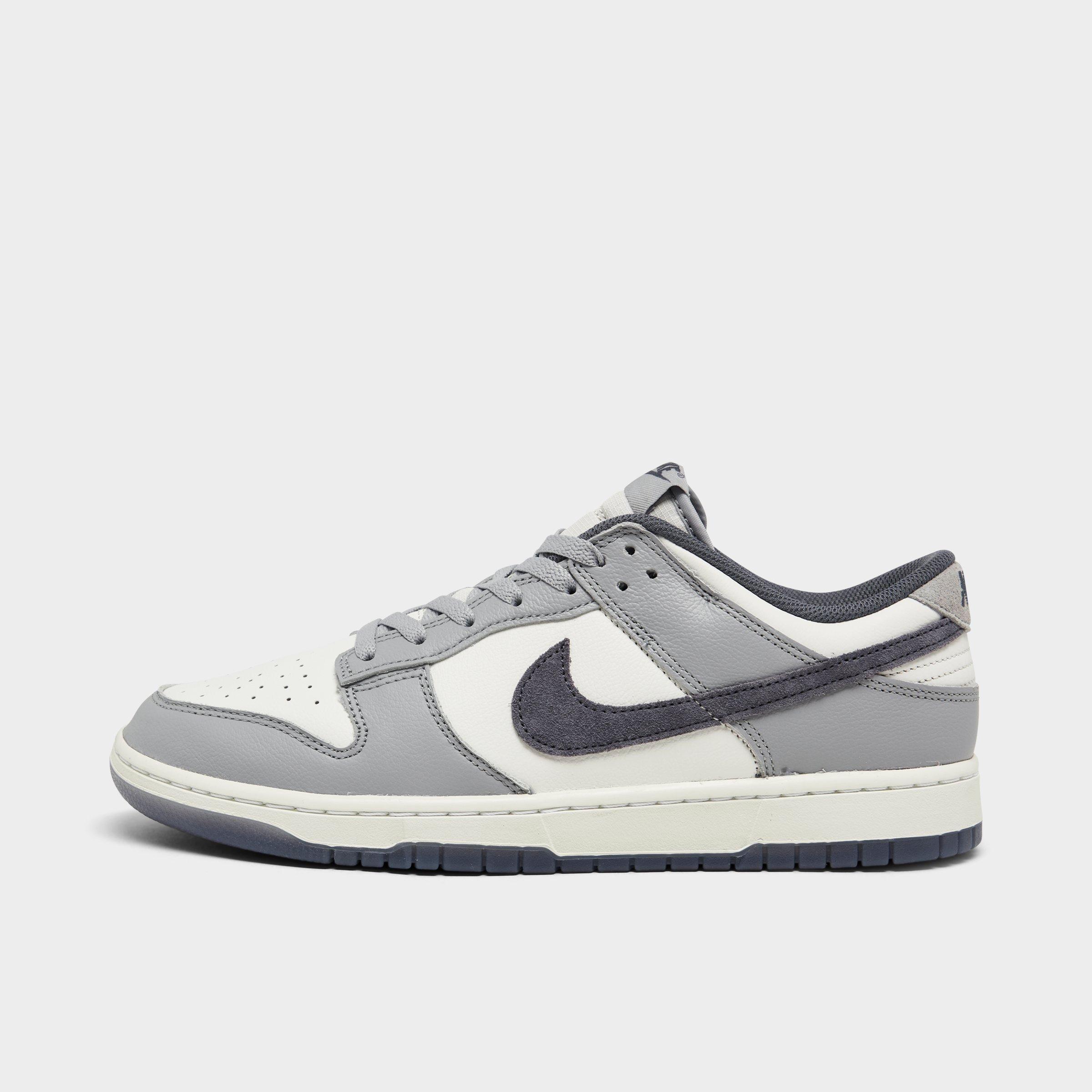 Nike Men's Dunk Low Retro Premium SE Casual Shoes (Men's Sizing) in White/Light Carbon/Platinum Tint Size: 7.5