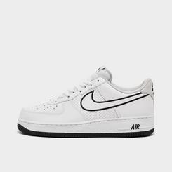 Nike Men's Air Force 1 '07 LV8 SE Reflective Swoosh Suede Casual Shoes in Black/Grey/Cool Grey Size 11.0