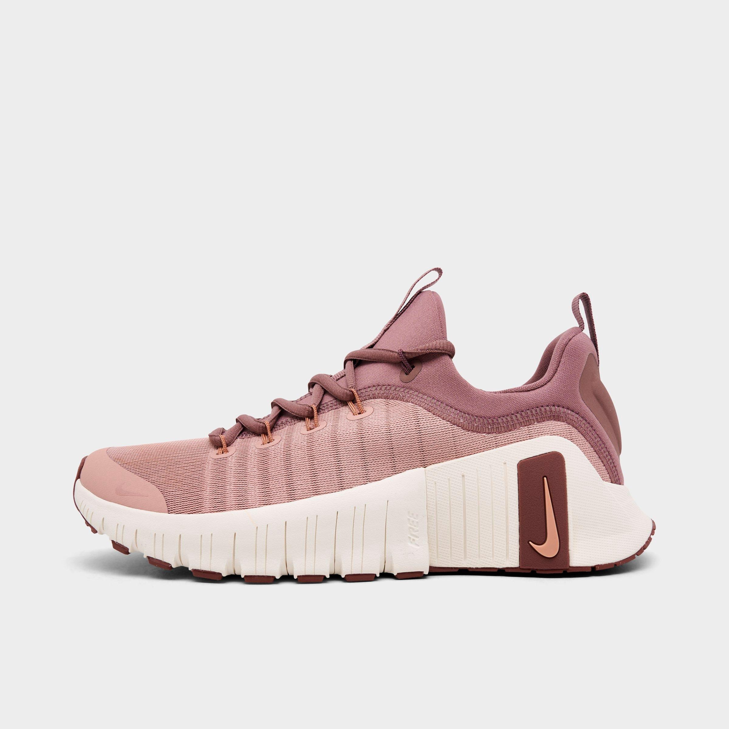 Nike Women's Free Metcon 6 Training Shoes in Particle Pink/Pale Ivory/Red Sepia Size: 5.5