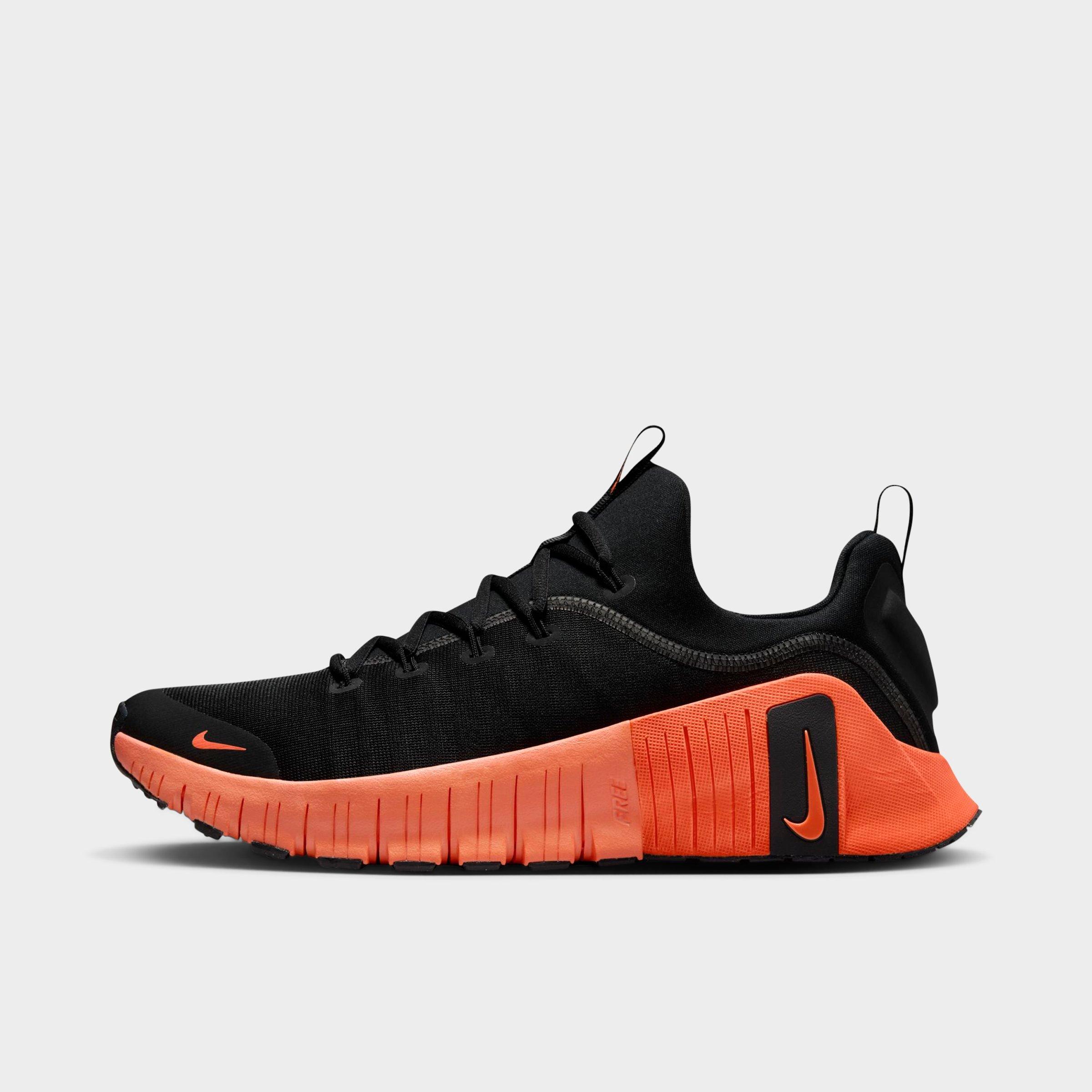 Nike Men's Free Metcon 6 Training Shoes in Black/Hyper Orange/Hyper Crimson Size: 8.5