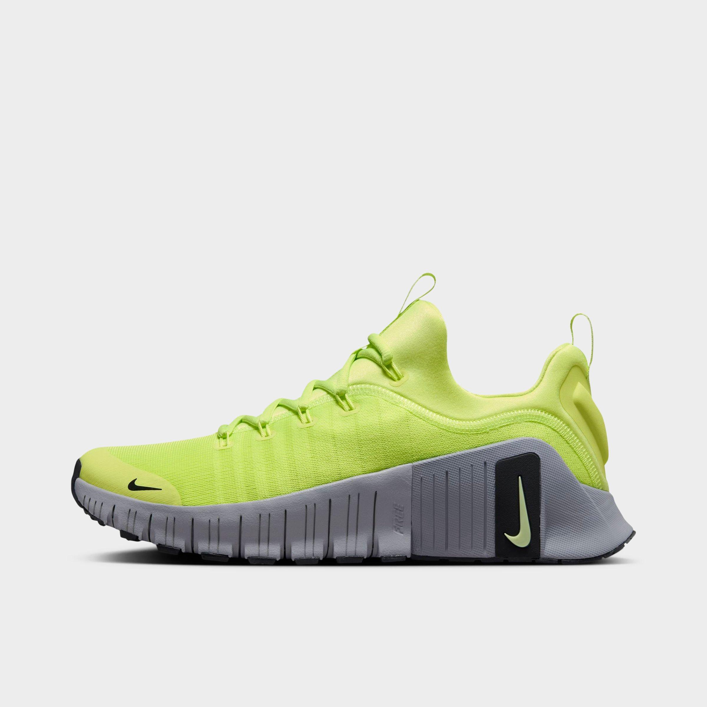 Nike Men's Free Metcon 6 Training Shoes in Light Lemon Twist/Cement Grey/Black Size: 11.5