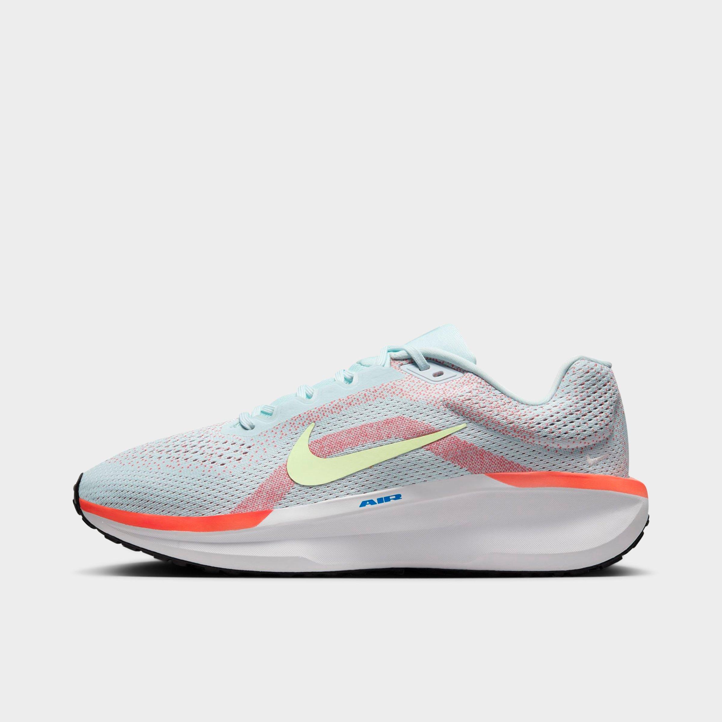 Nike Men's Winflo 11 Running Shoes in Glacier Blue/Bright Crimson/Sail Size: 8.0