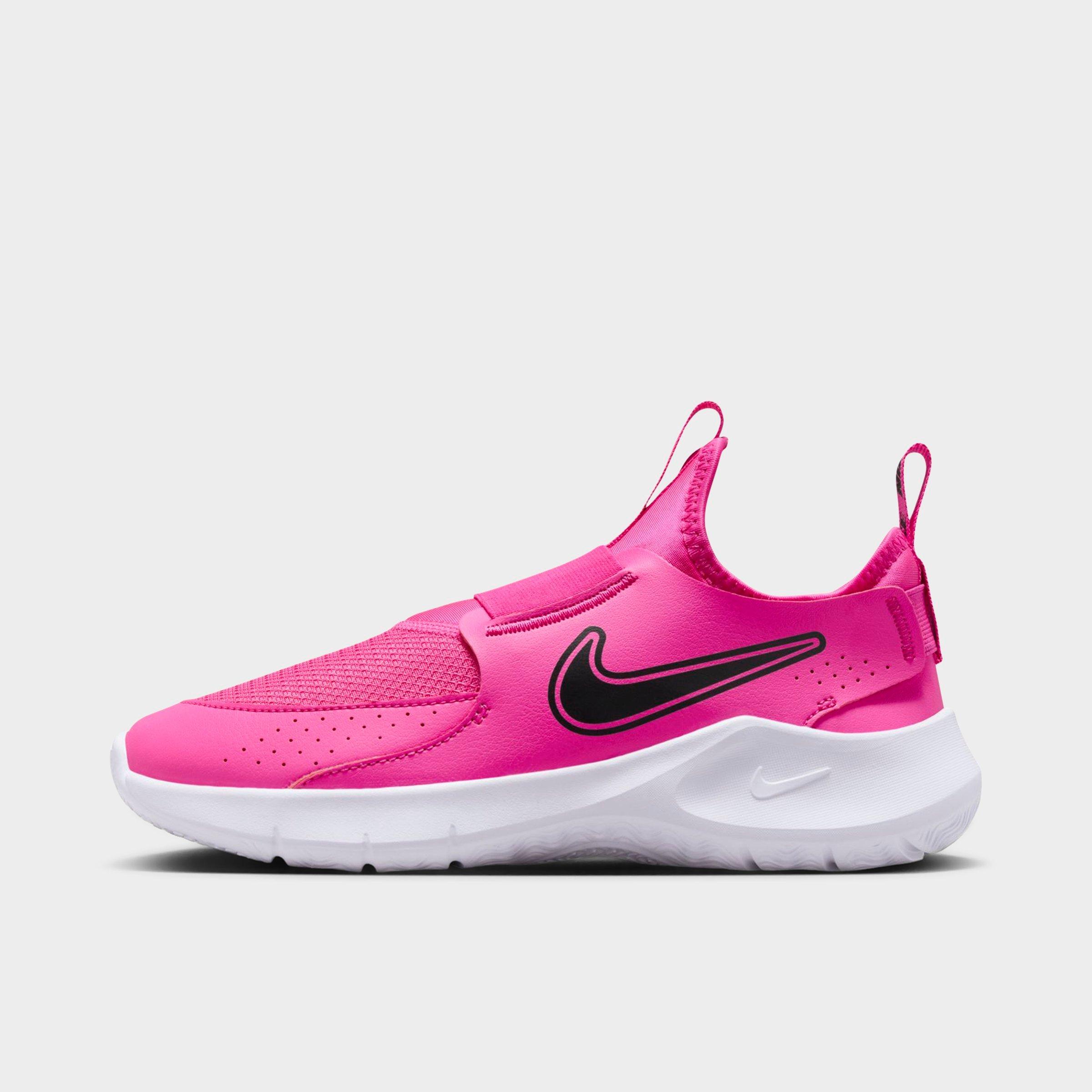 Nike Big Kids Flex Runner 3 Running Shoes in Laser Fuchsia/Black Size: 3.0