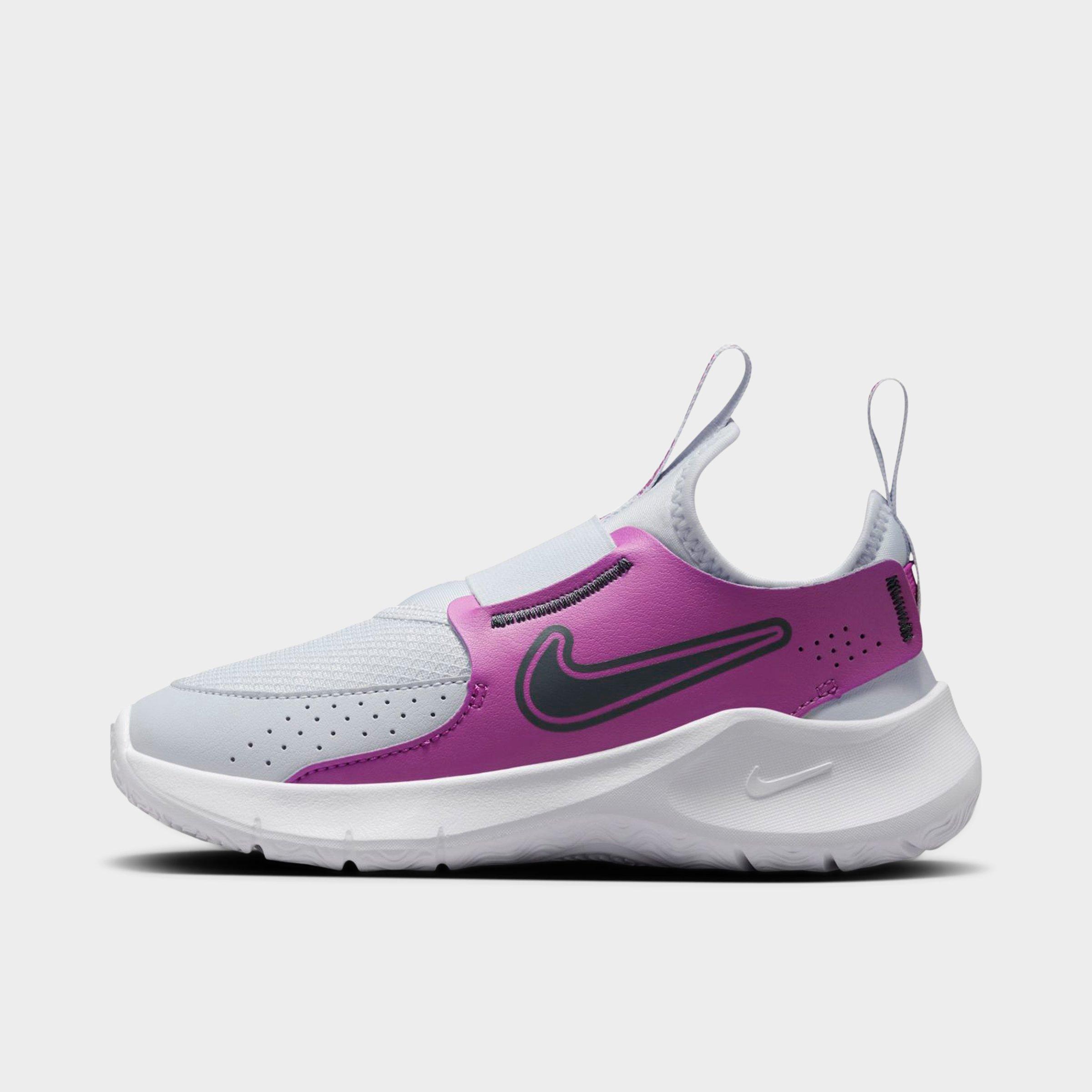 Nike Little Kids Flex Runner 3 Running Shoes in FTBLL GRY/THNDR BL-H Size: 10.5