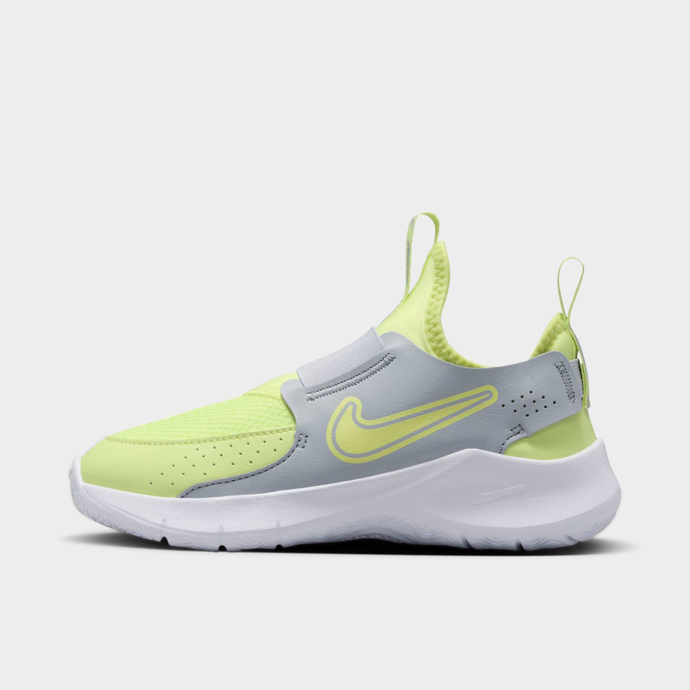 Nike Little Kids Flex Runner 3 Running Shoes in SUMMIT WHITE/LT LMN Size: 11.0
