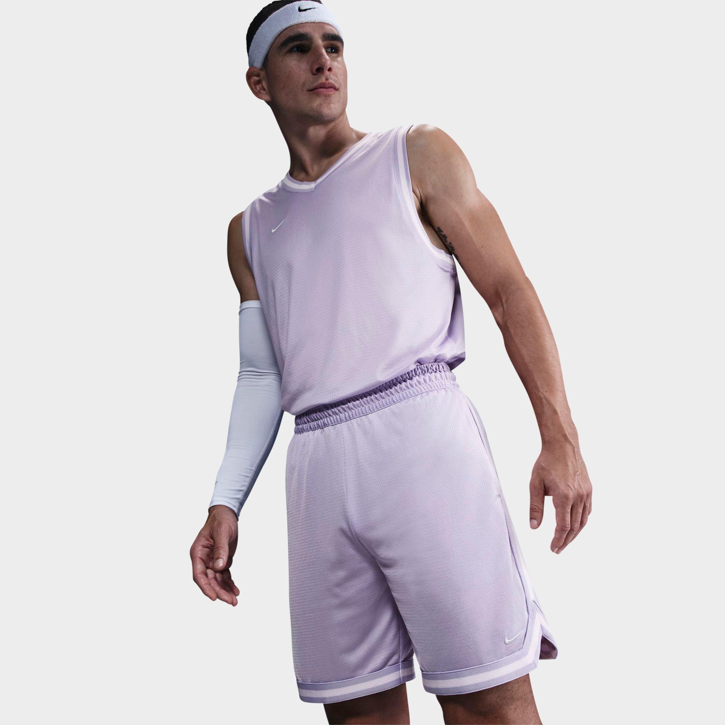 Nike Men's DNA Dri-FIT 8" Basketball Shorts in Hydrangeas/Hydrangeas/Barely Grape Size: Small