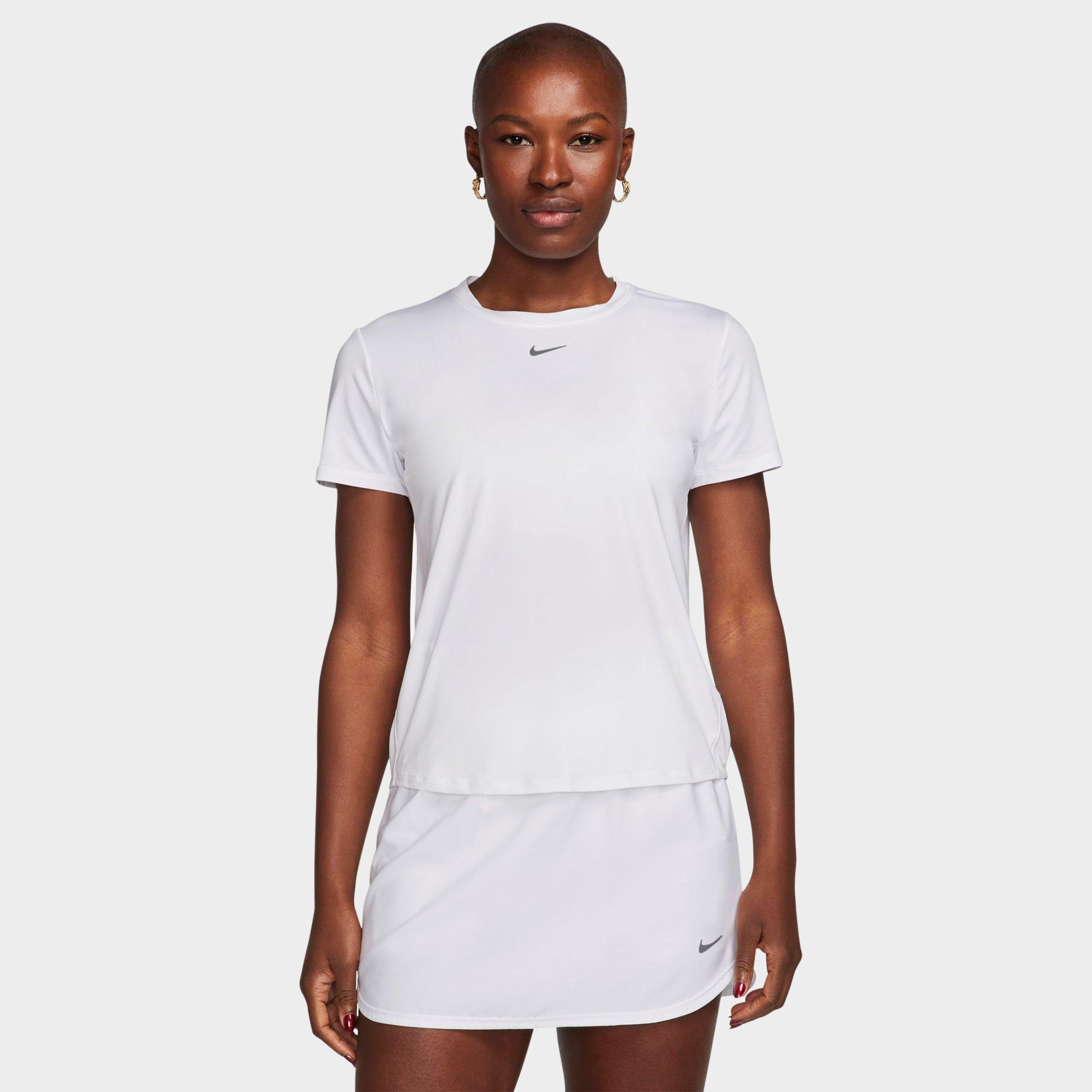 Nike Women's One Classic Dri-FIT Short-Sleeve T-Shirt in WHITE Size: XS