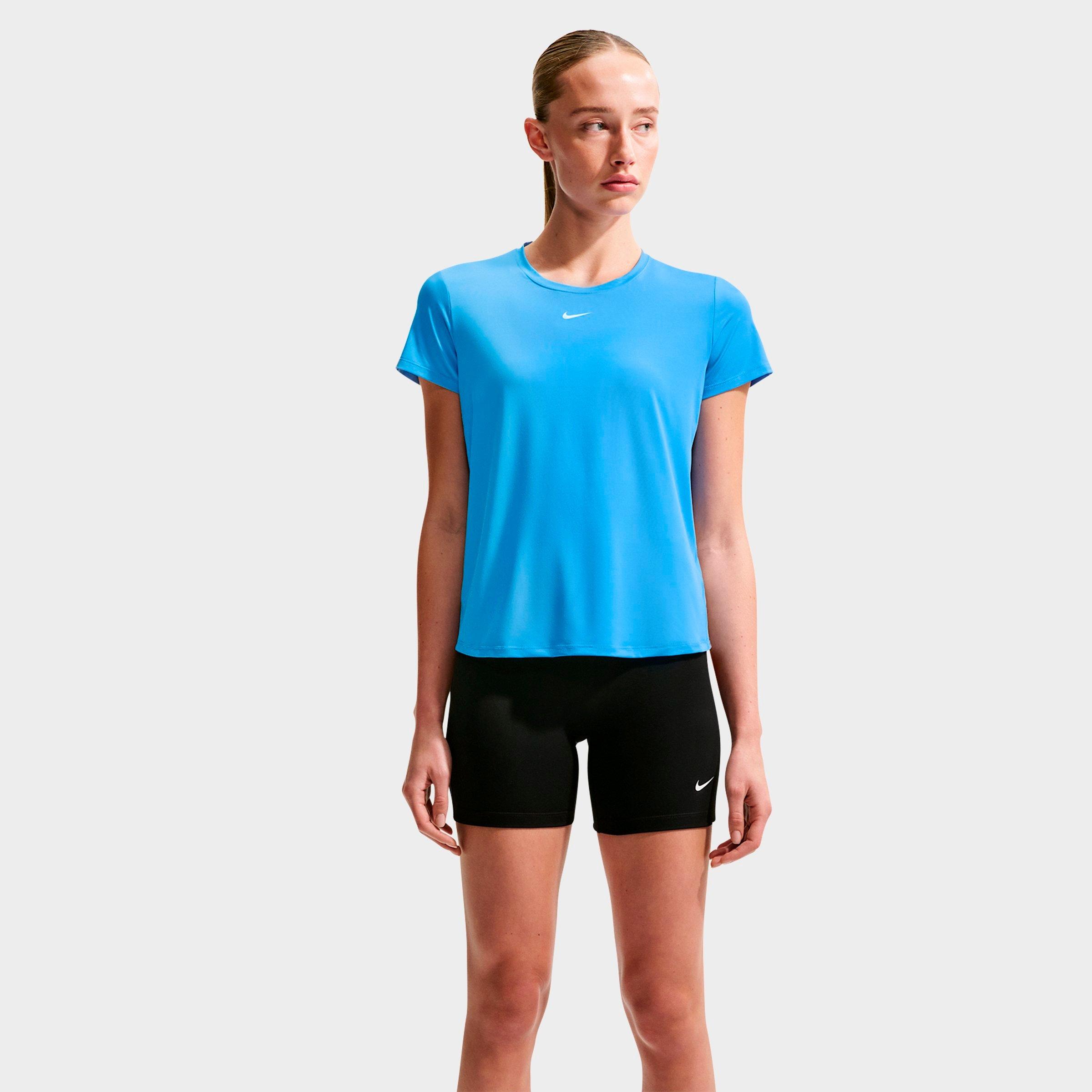 Nike Women's One Classic Dri-FIT Short-Sleeve T-Shirt in University Blue/White Size: Medium