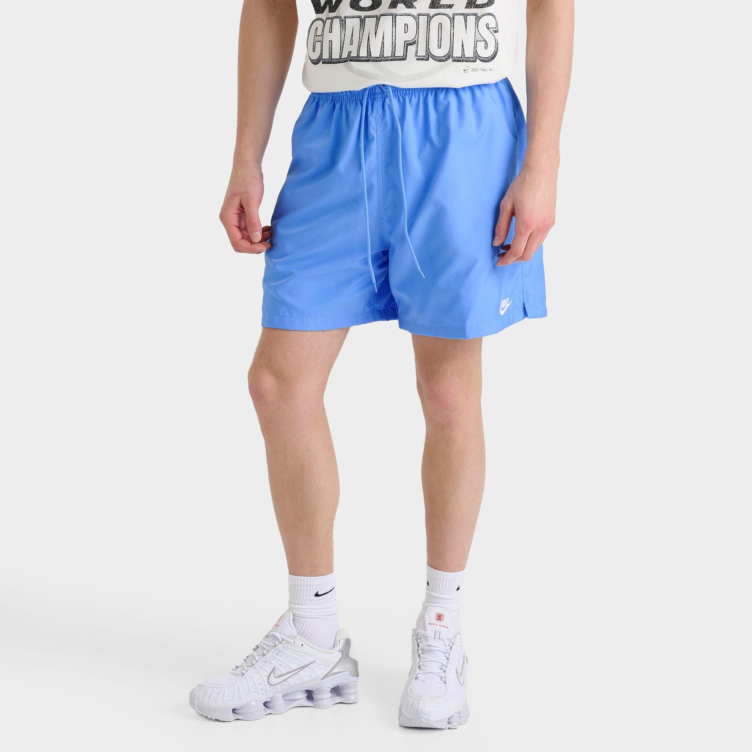 Nike Men's Club Woven 6" Flow Shorts in University Blue/White Size: XS