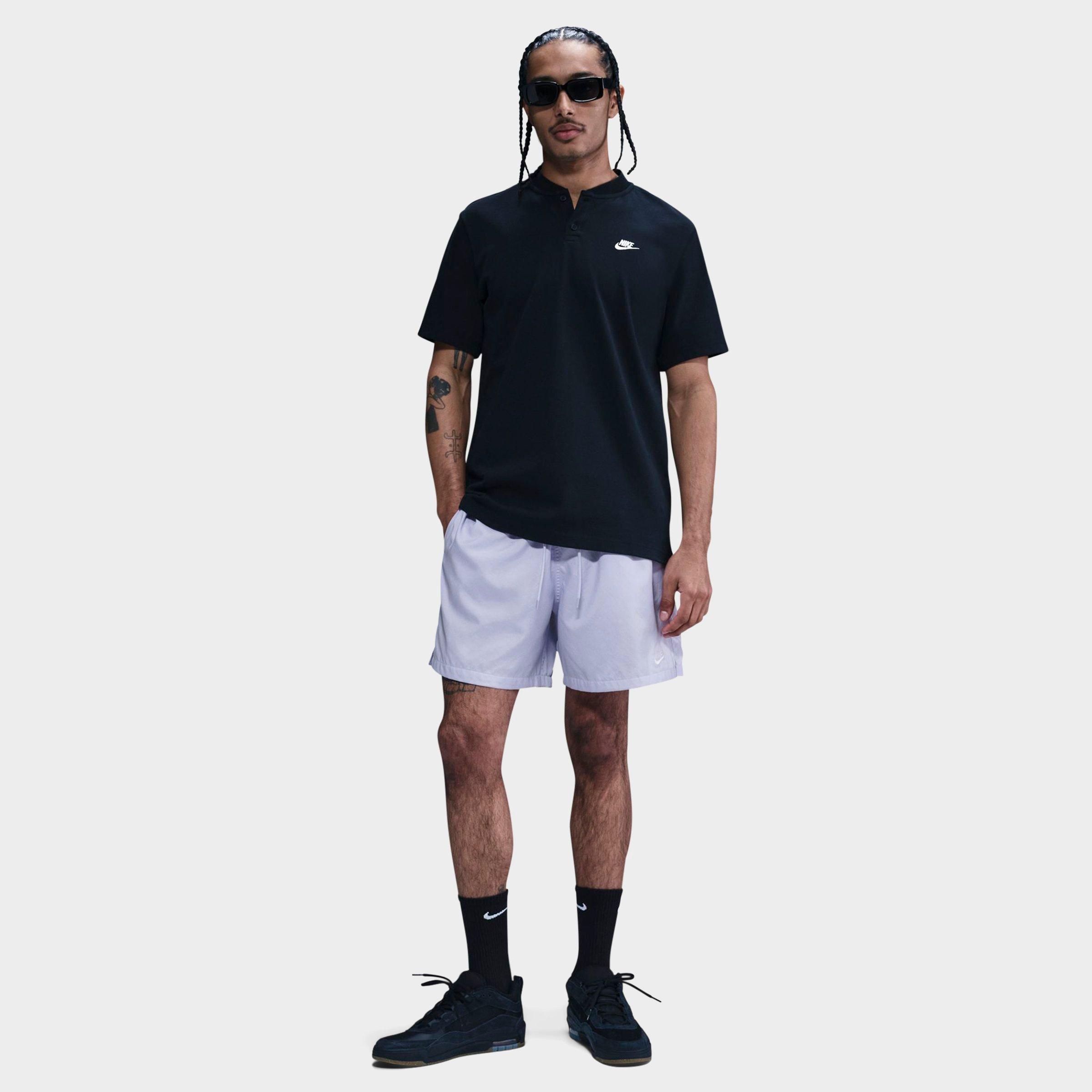 Nike Men's Club Woven 6" Flow Shorts in Amethyst Tint/White Size: XS