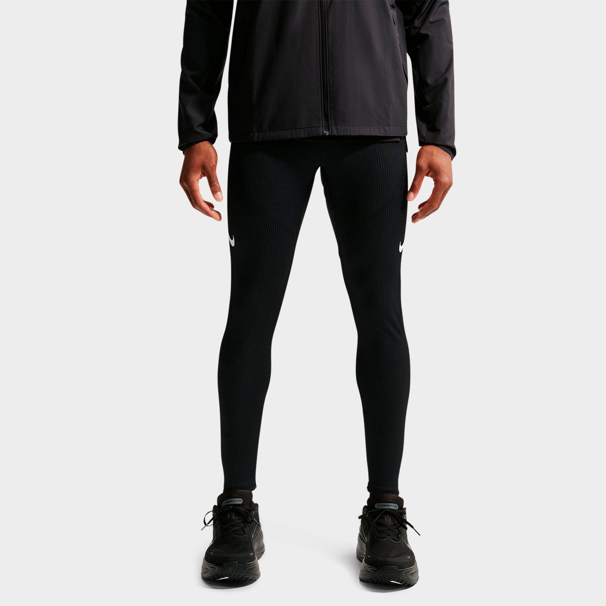 Nike Men's AeroSwift Dri-FIT ADV Running Tights in Black/Summit White Size: Small
