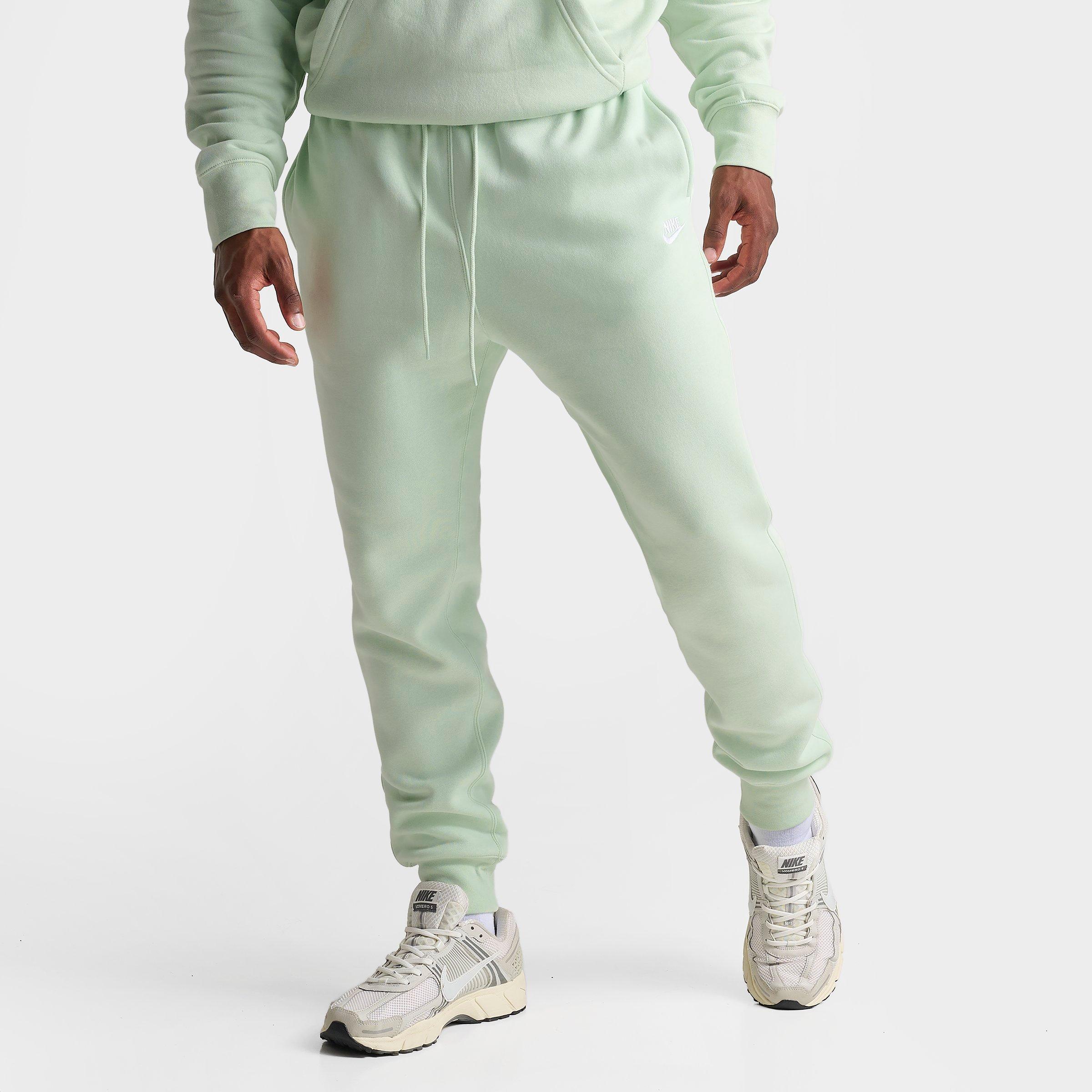 Nike Men's Club Fleece Premium Jogger Pants in Jade Aura/Jade Aura/White Size: XL