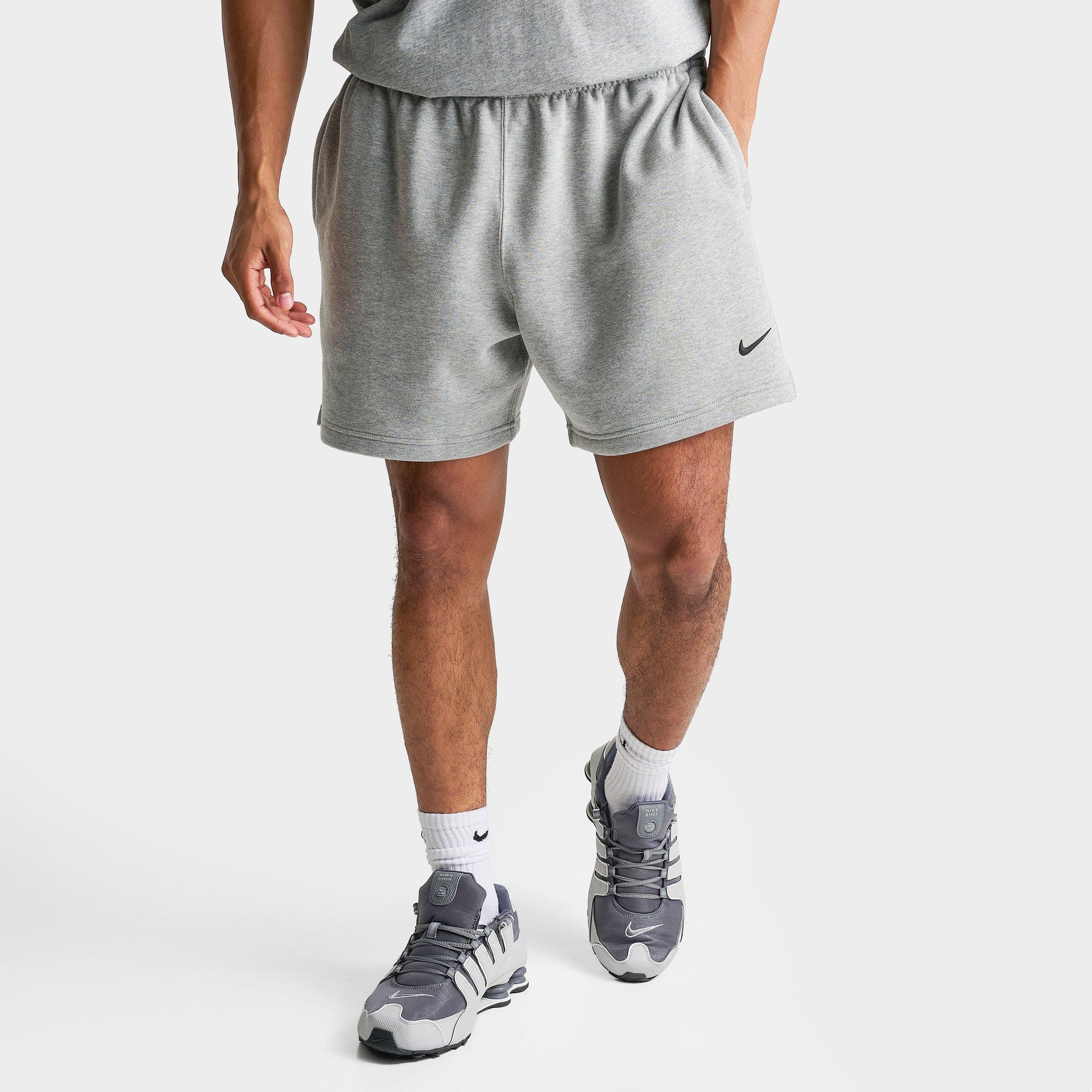 Nike Men's NOCTA Cardinal Fleece Shorts in Dark Grey Heather/Matte Silver/Black Size: XL