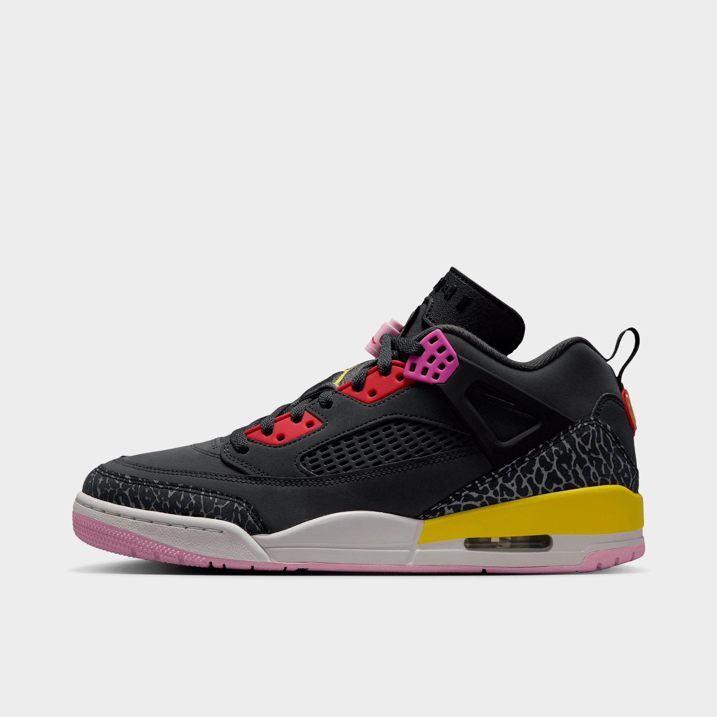 Jordan Men's Spizike Low Casual Shoes in Anthracite/Black/Wolf Grey Size: 7.5
