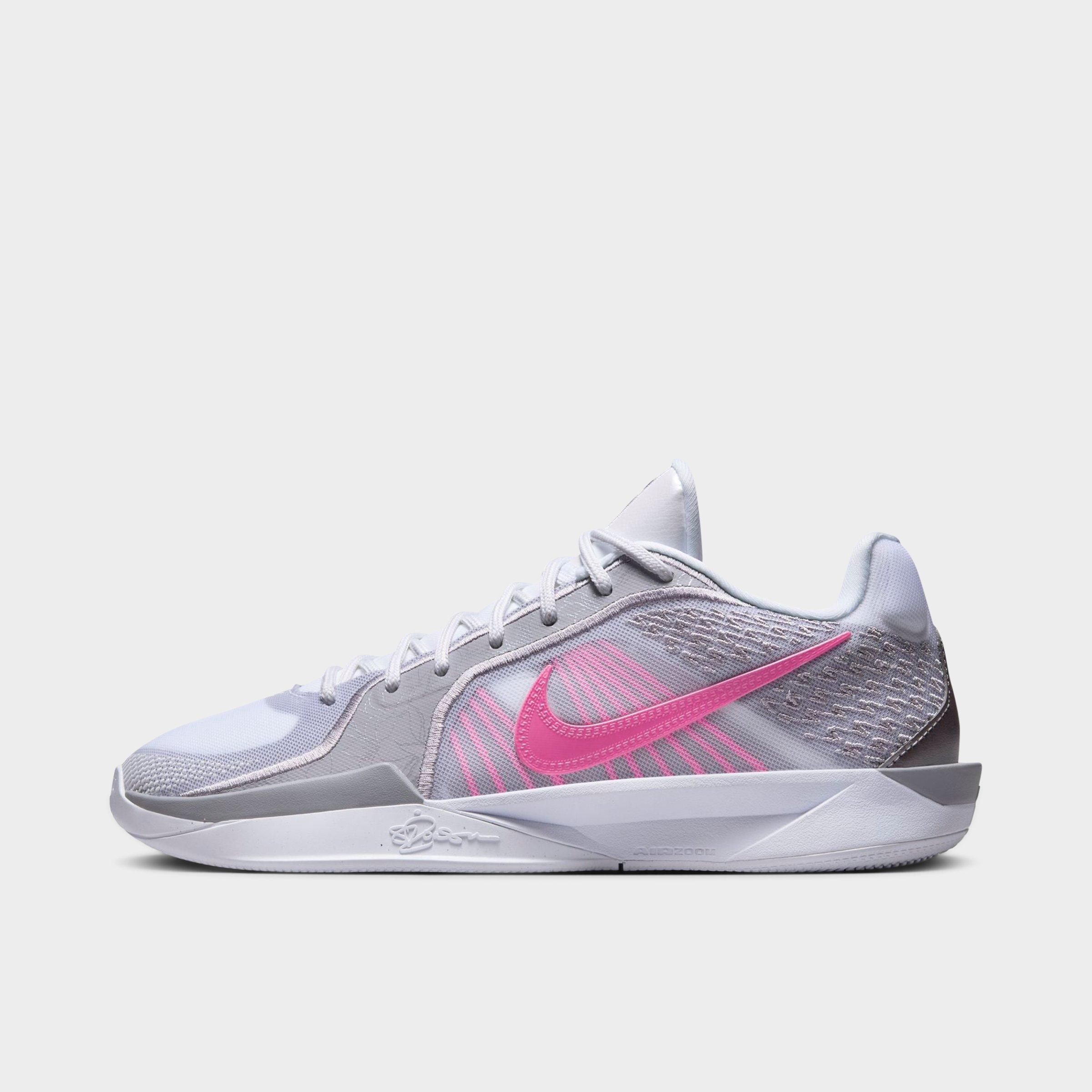 Nike Women's Sabrina 2 Basketball Shoes in White/Pinksicle/Cement Grey Size: 5