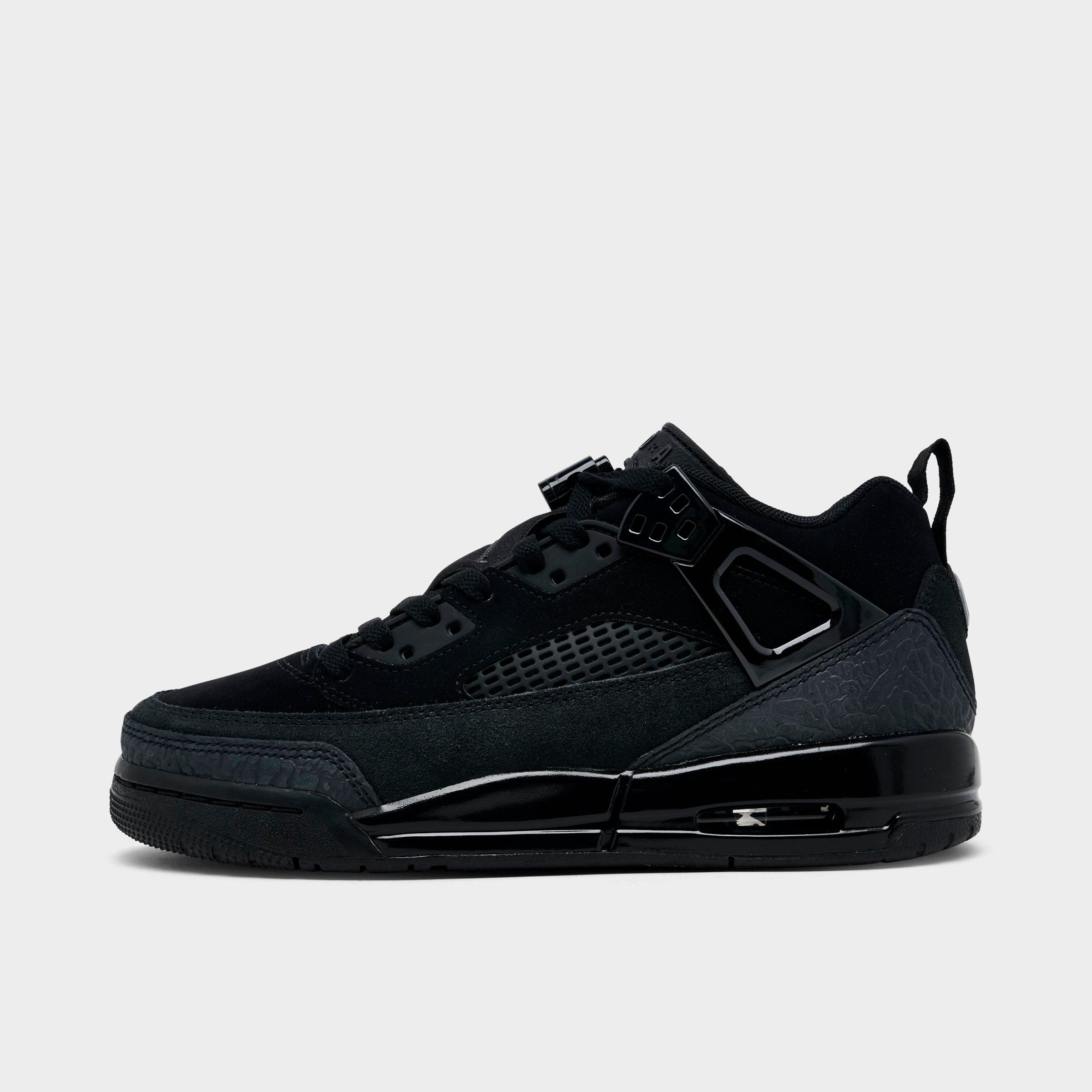 Jordan Big Kids Spizike Low Casual Shoes in Black/Anthracite/Black Size: 3.5