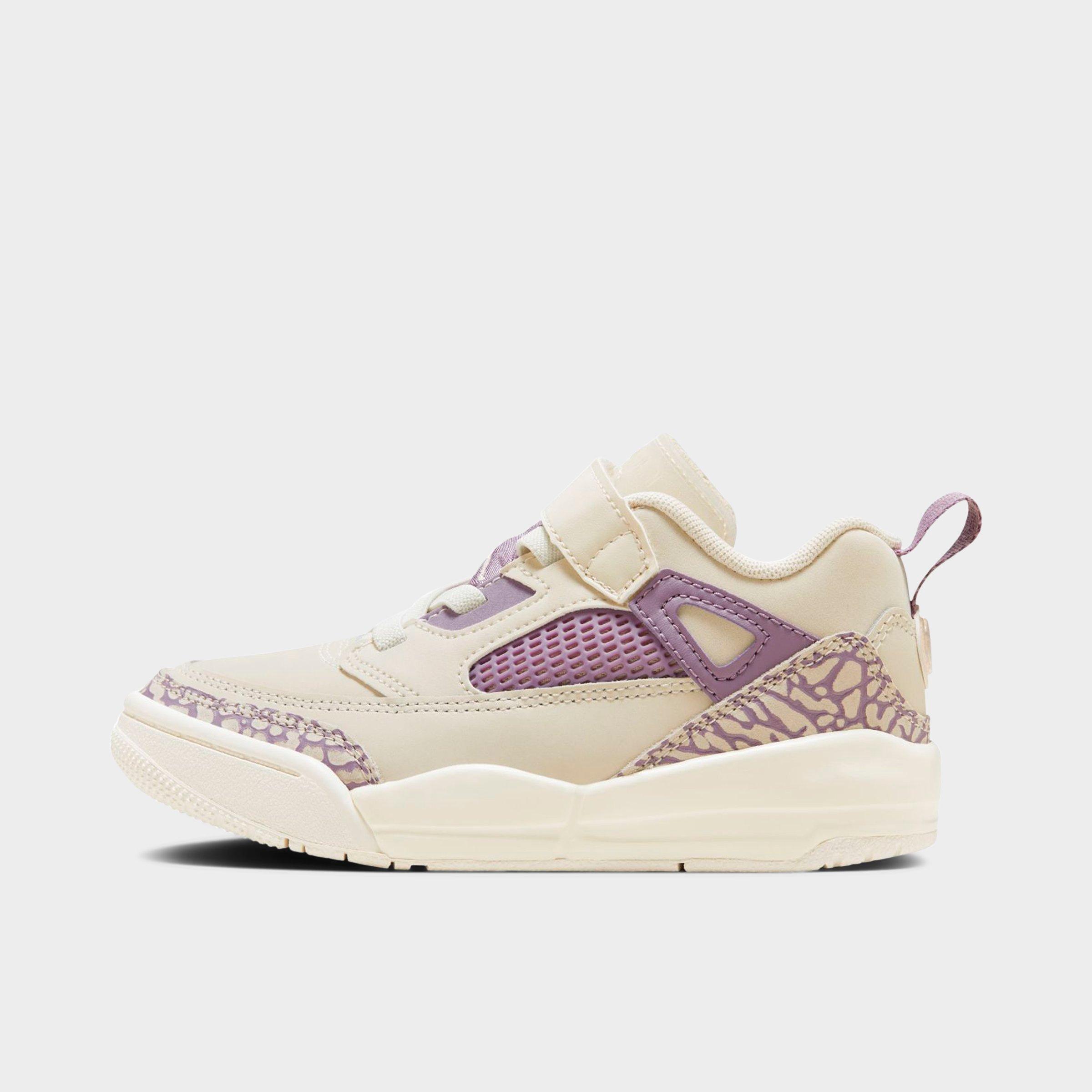 Jordan Little Kids Spizike Low Casual Shoes in Legend Light Brown/Violet Dust/Sail Size: 1.0