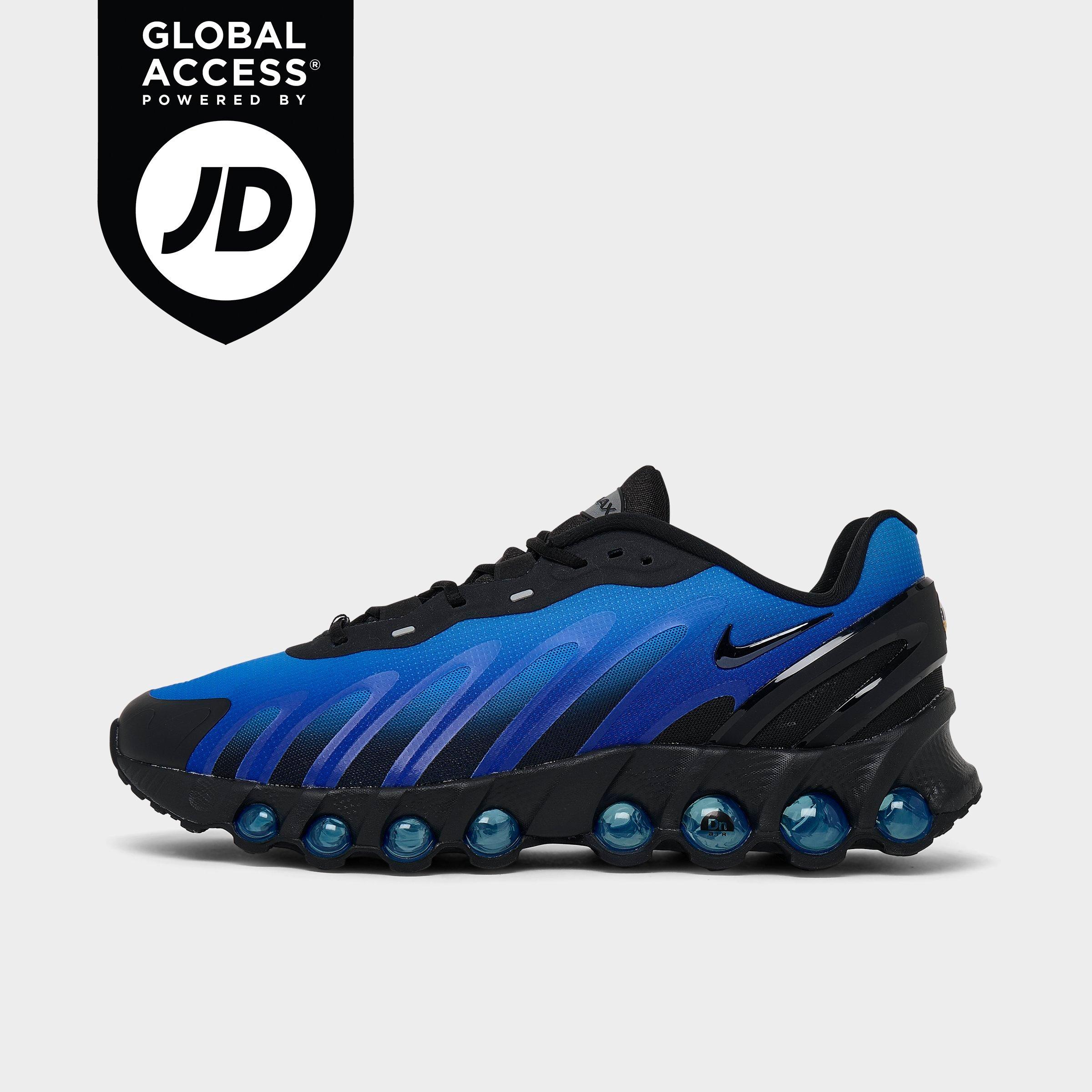 Nike Men's Air Max Dn8 Casual Shoes in Black/Hyper Royal/University Blue Size: 7.5