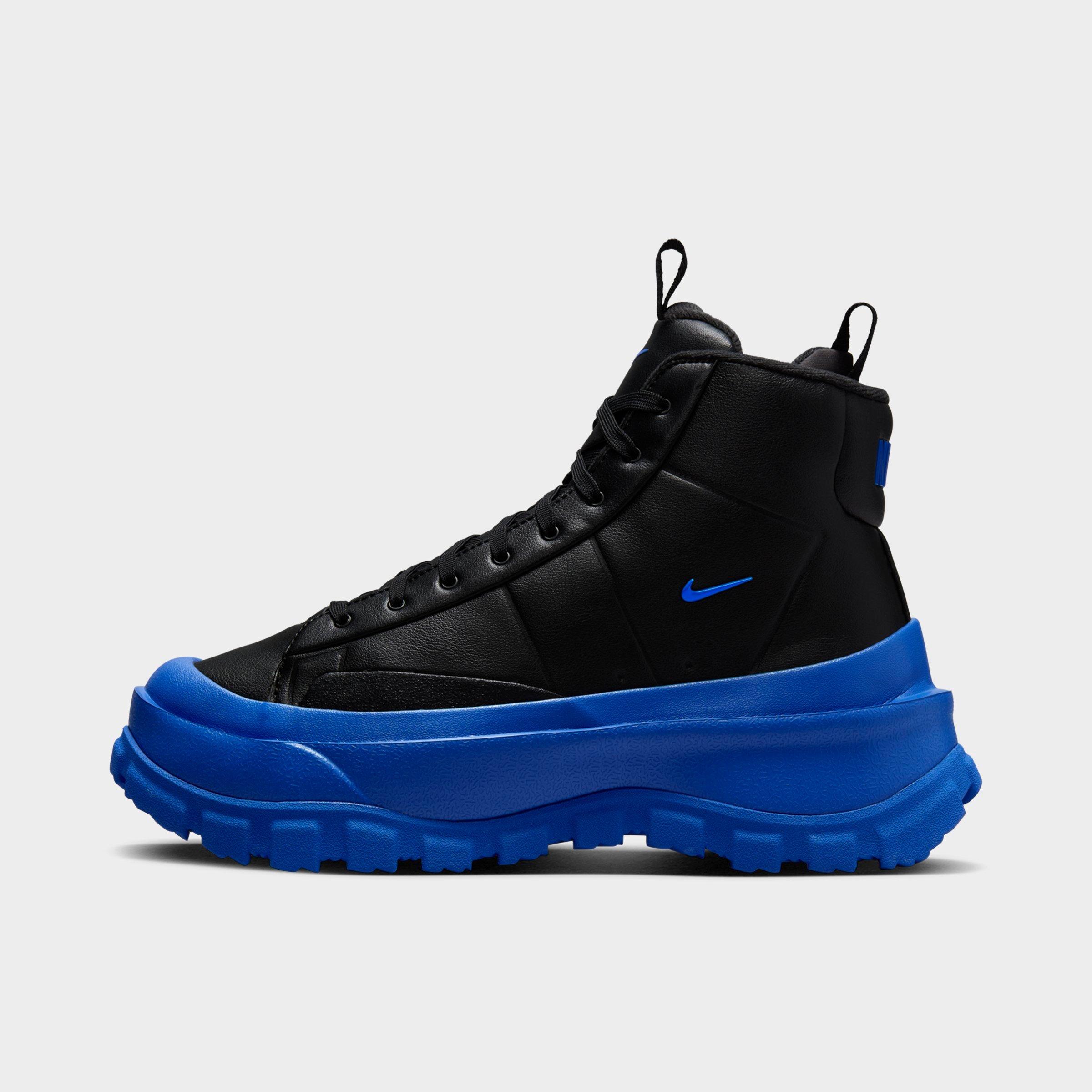 Nike Women's Blazer Roam Mid Winterized Shoes in Black/Racer Blue Size: 6.0