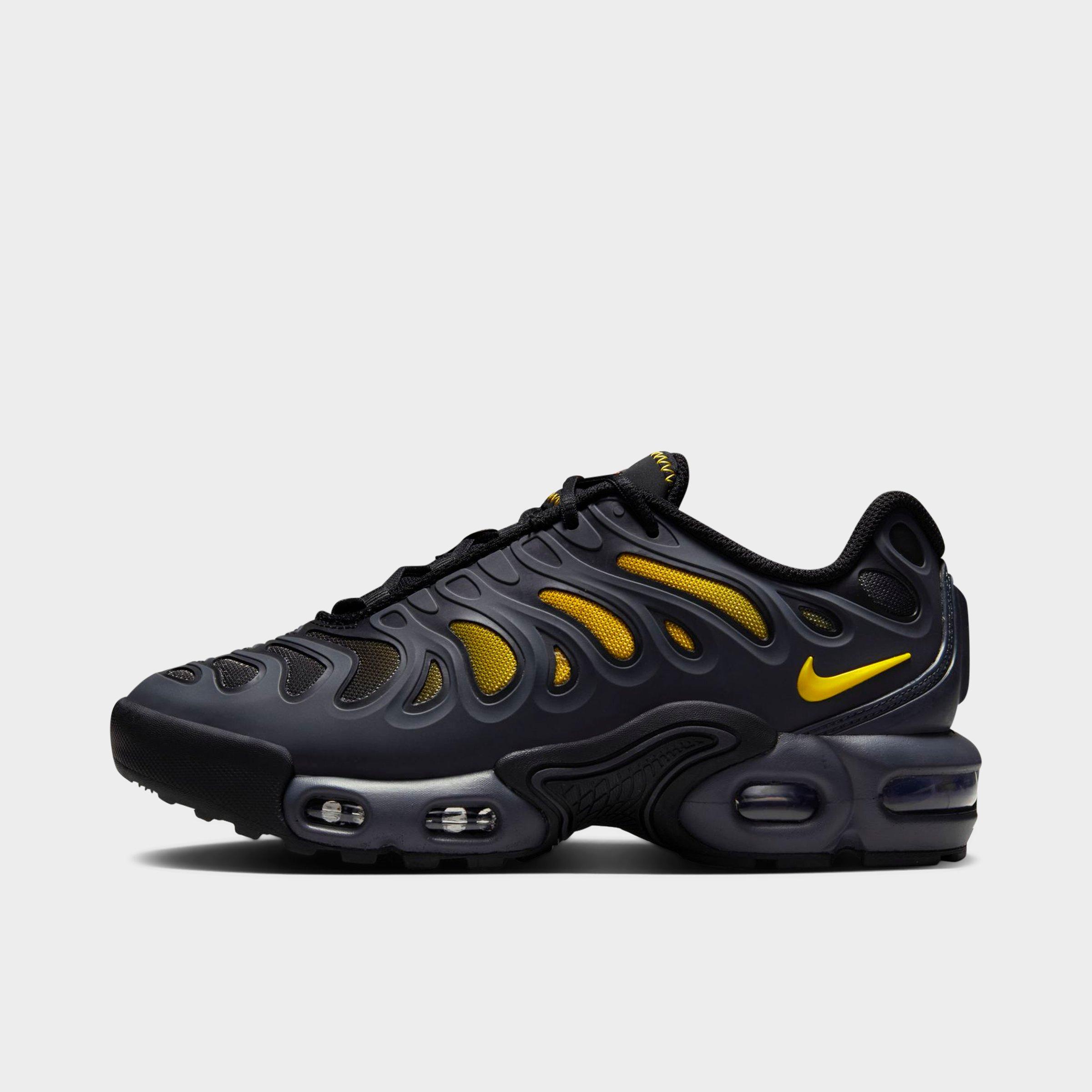 Nike Big Kids Air Max Plus Drift Casual Shoes in ANTHRACITE/UNIV GOLD Size: 4.0