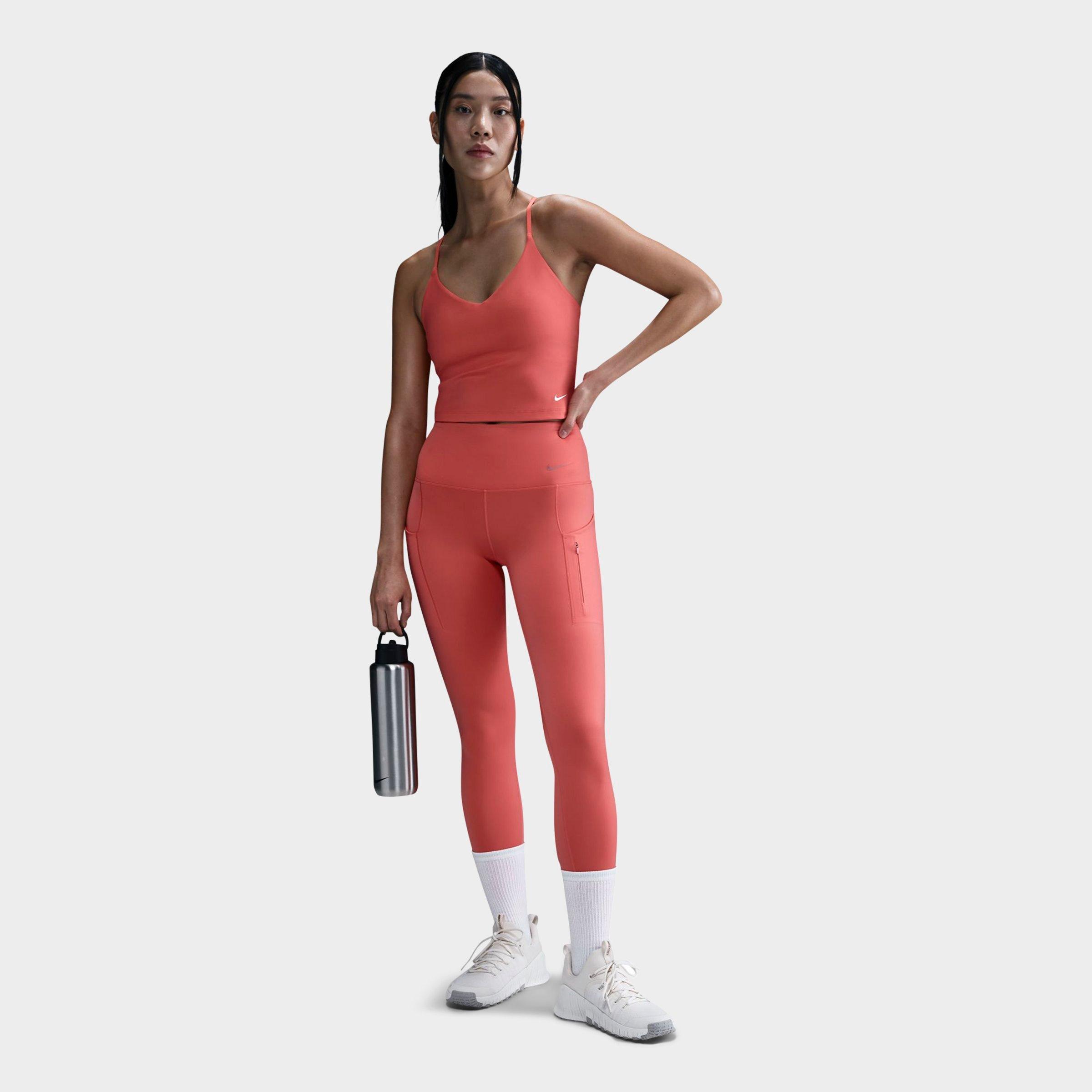 Nike Women's Indy Light-Support Padded Sports Bra Tank in MAGIC EMBER/WHITE Size: XS