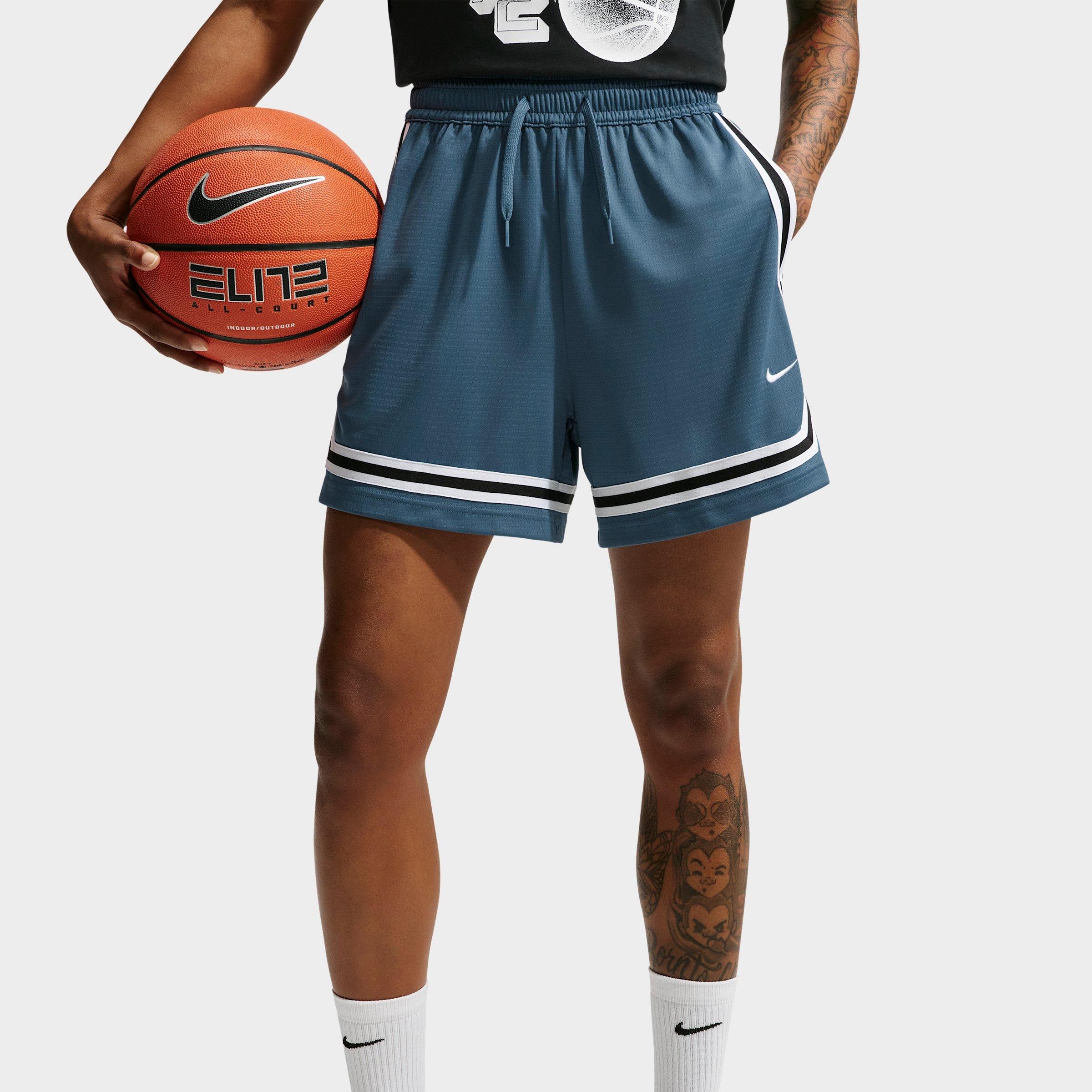 Nike Women's Crossover Dri-FIT 5" Basketball Shorts in New Slate/Black/White Size: Small