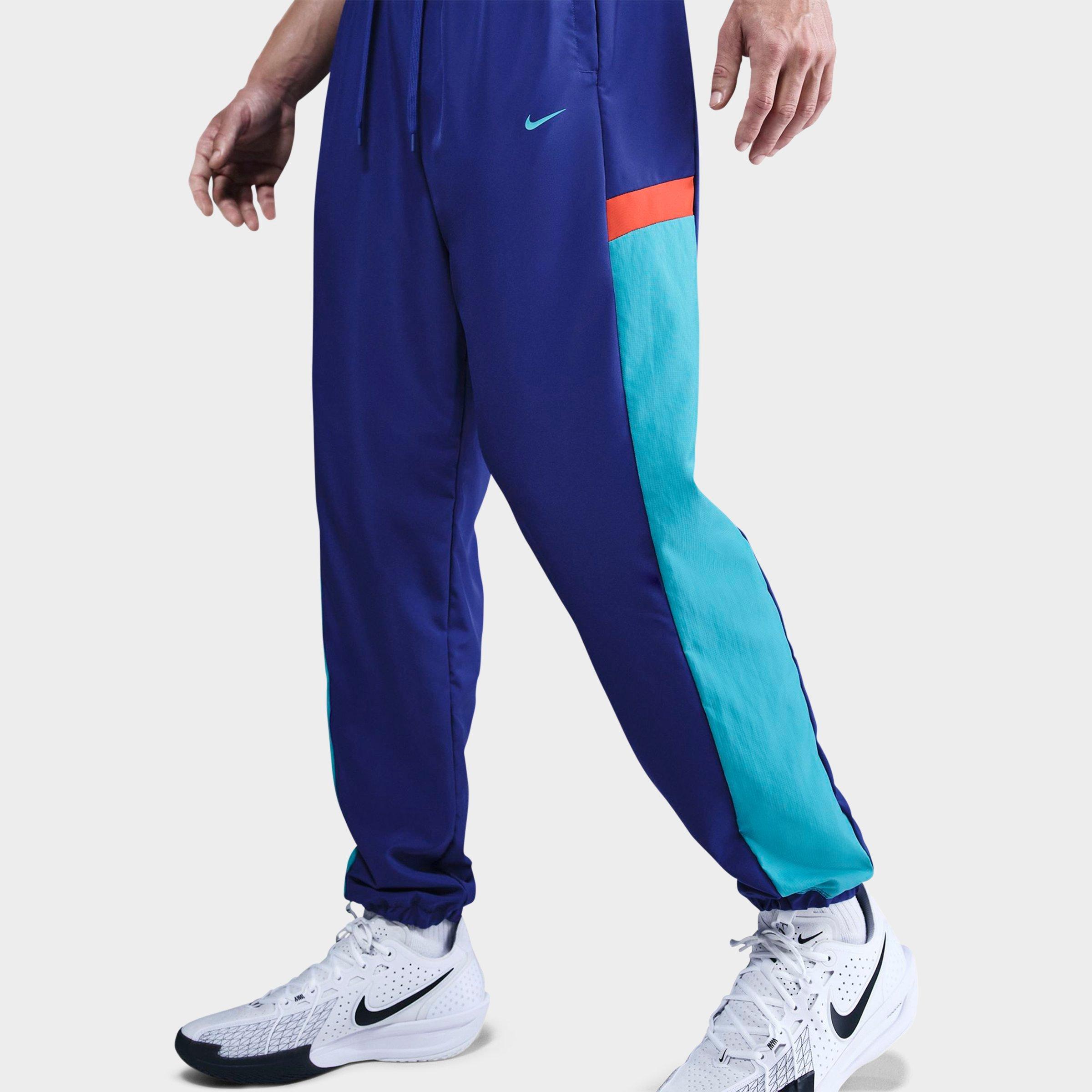 Nike Men's Icon Woven Basketball Pants in Deep Night/Dusty Cactus/Picante Red Size: Small