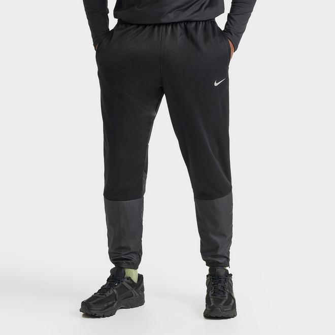 Men's Nike Track Pants Therma Fit Black Size XL Silver