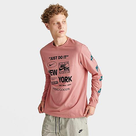 men's nike sportswear just do it nyc graphic long-sleeve t-shirt