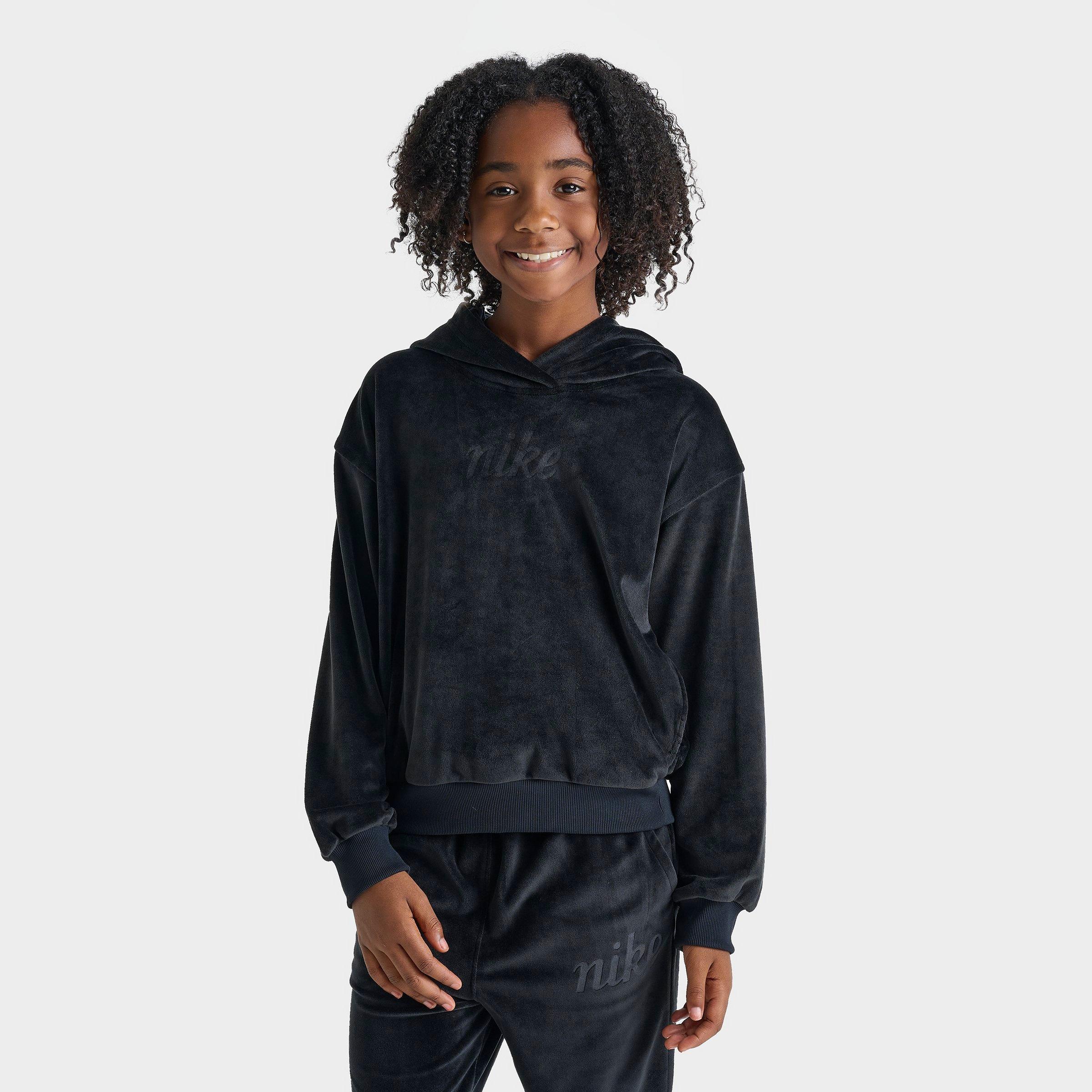 Girls' Nike Sportswear Velour Pullover Hoodie