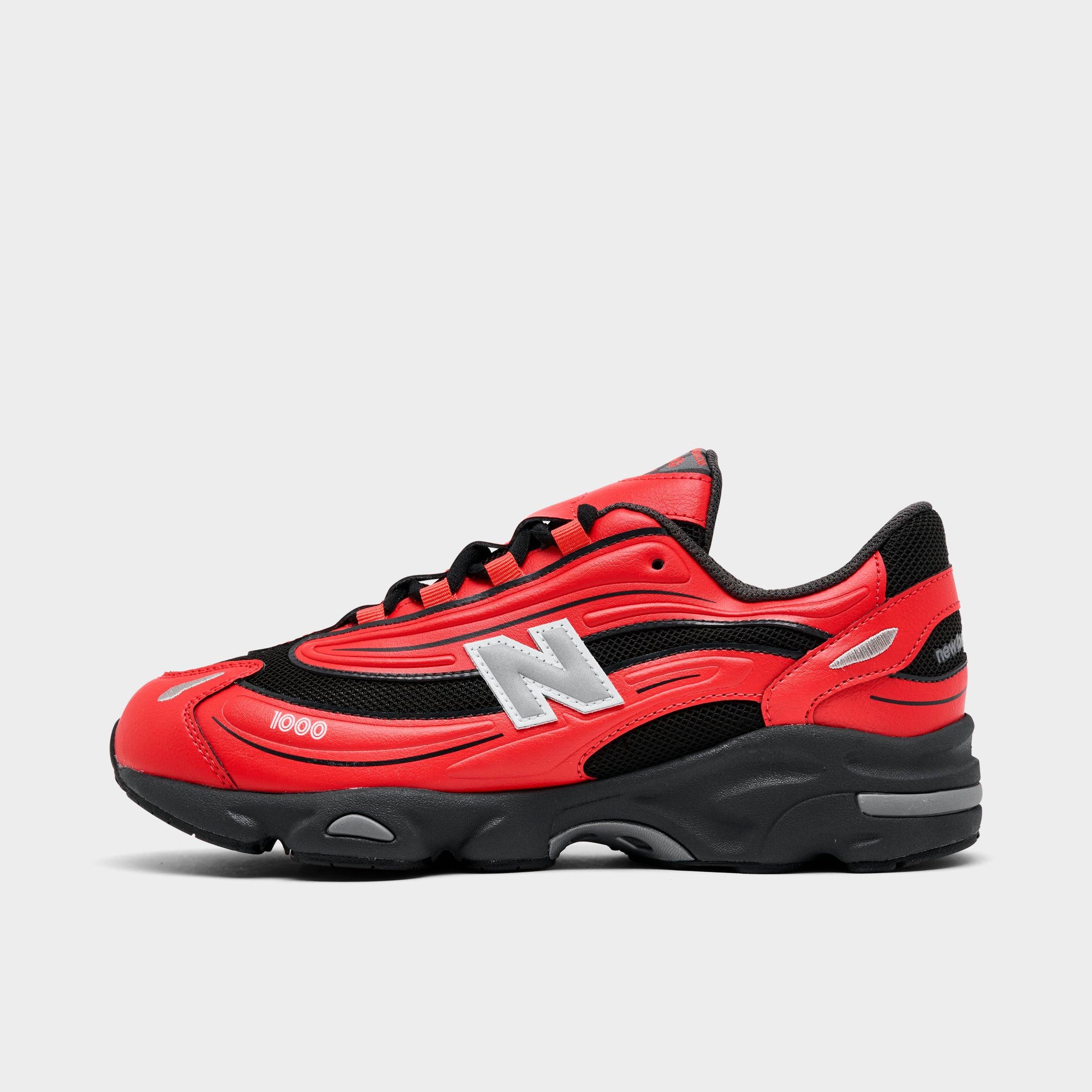 New Balance Big Kids 1000 Casual Shoes in Blast Red/Black Size: 4