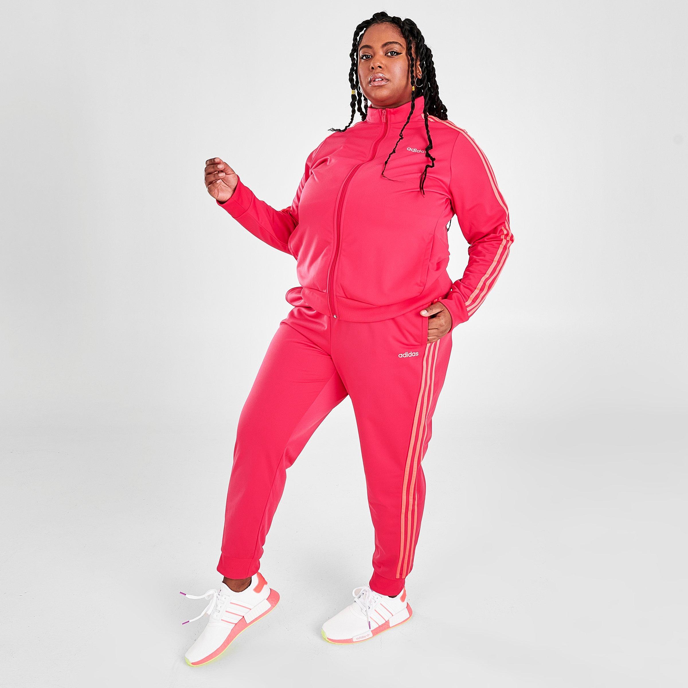 adidas womens plus size tracksuit